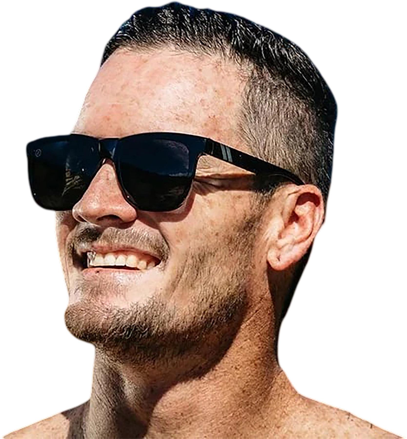 Product gallery image number 3 for product Lunettes de soleil Sender - Gloss Black - Verres PureBlend Smoke Black - Unisexe
