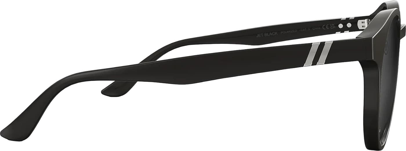 Product gallery image number 8 for product Coastal X2 Jet Black Sunglasses - Gloss Black - Smoke PC Polarized Lens - Unisex