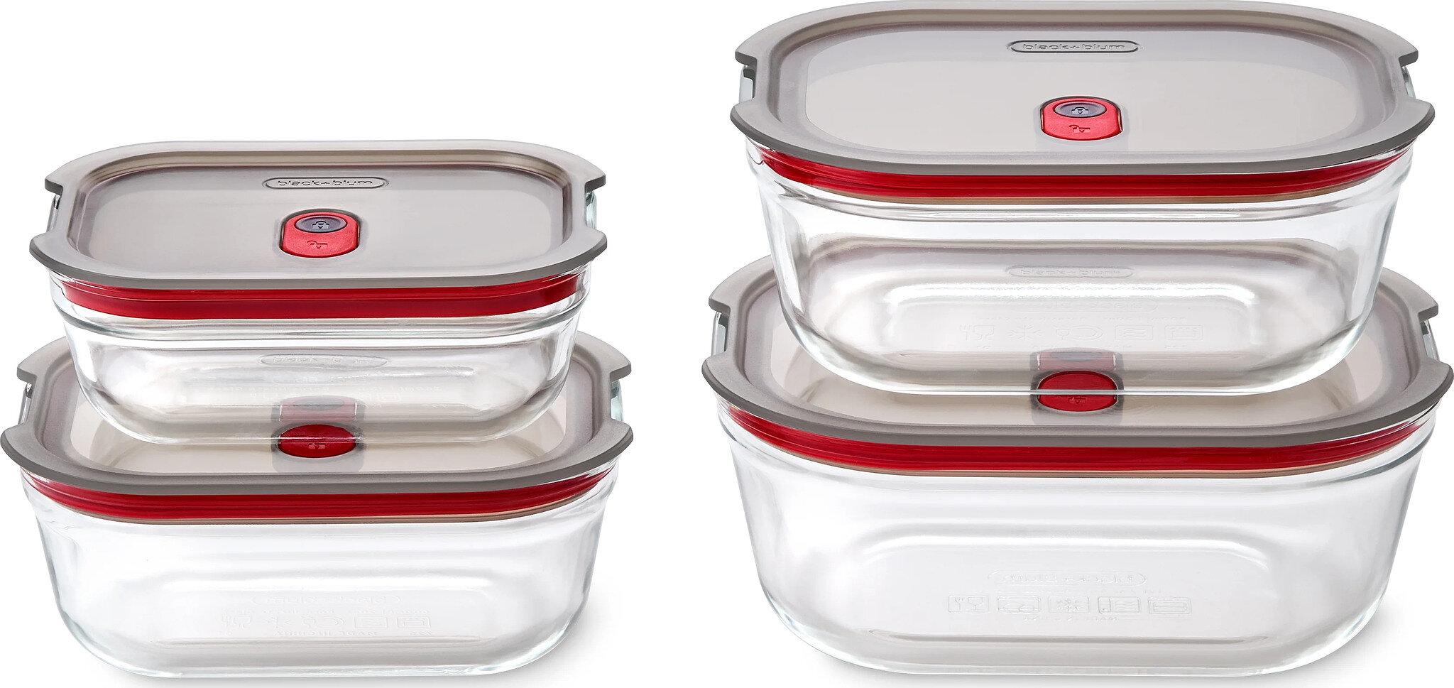 Product gallery image number 2 for product Glass Food Box Set X4