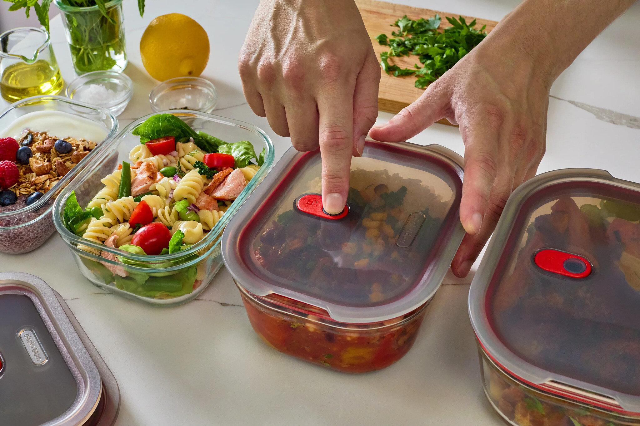 Product gallery image number 6 for product Glass Food Box Set X4