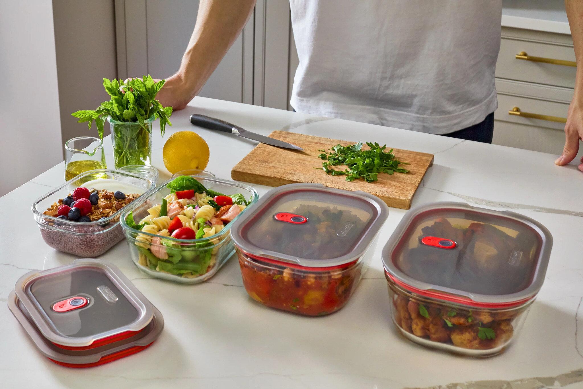 Product gallery image number 5 for product Glass Food Box Set X4