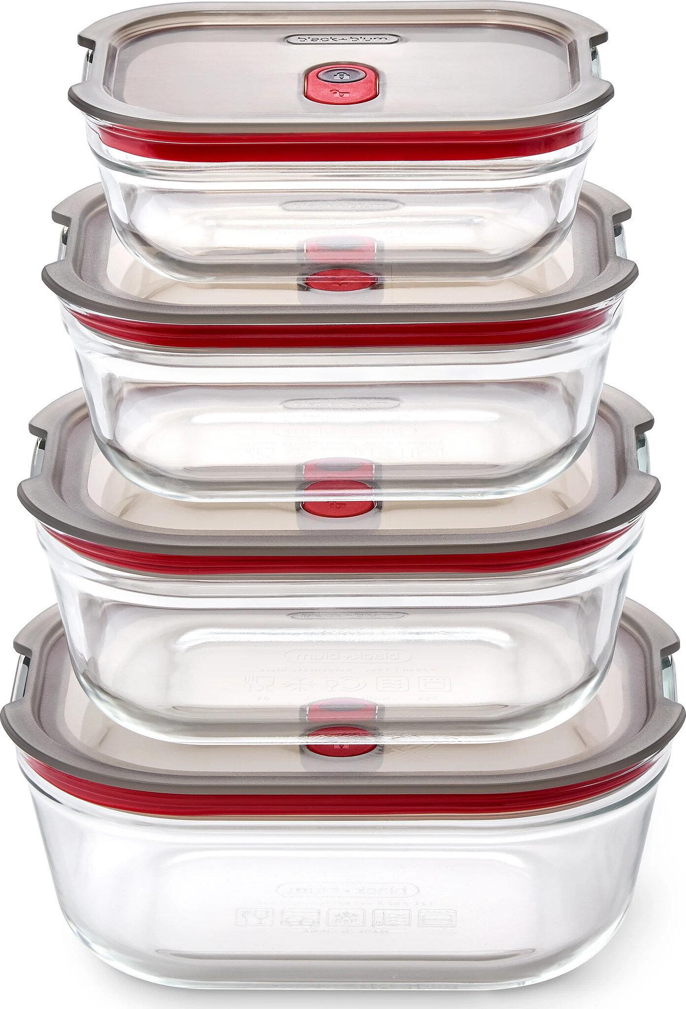 Product gallery image number 1 for product Glass Food Box Set X4