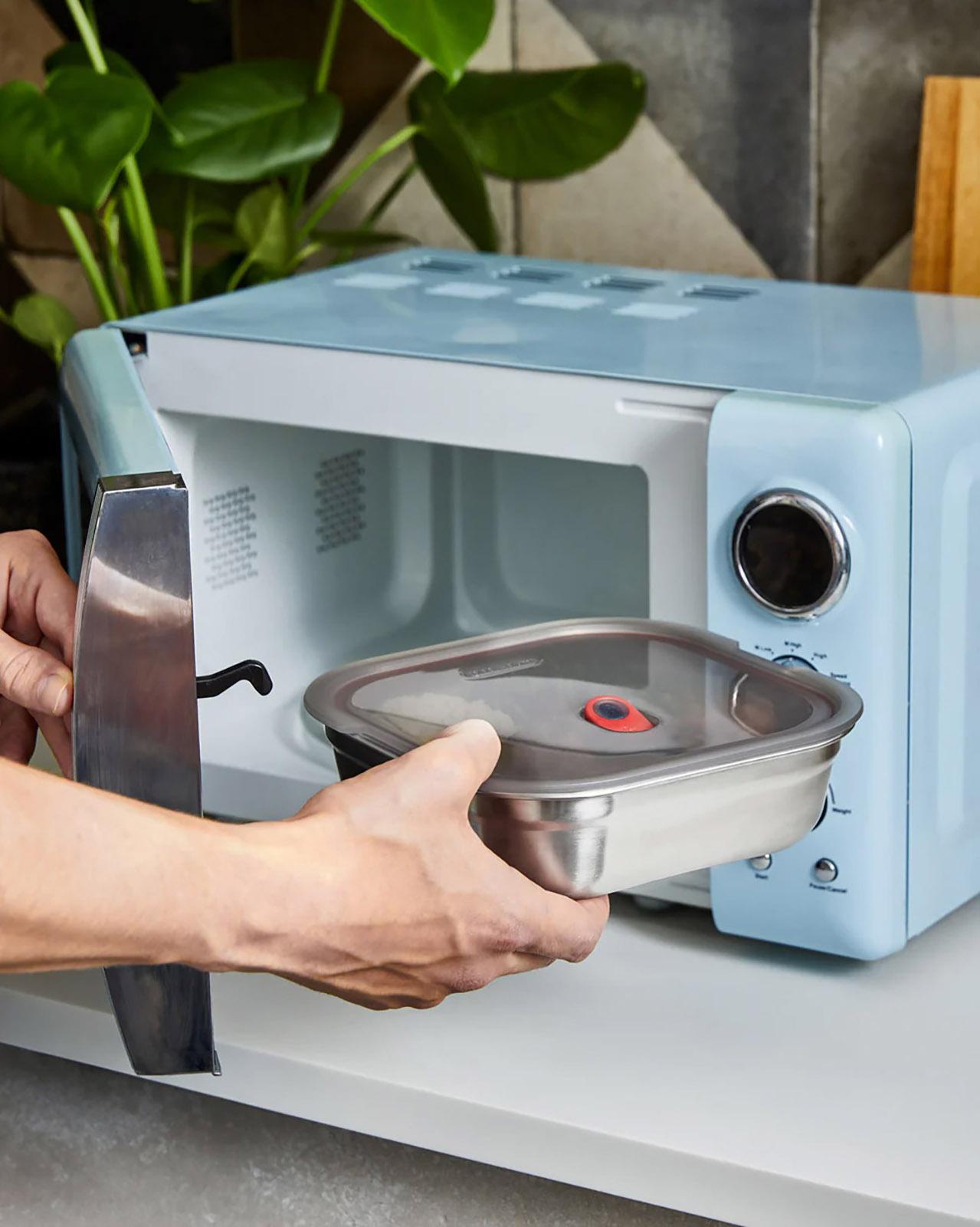 Product gallery image number 2 for product Set of 3 Steel Food Box - Small/Medium/Large