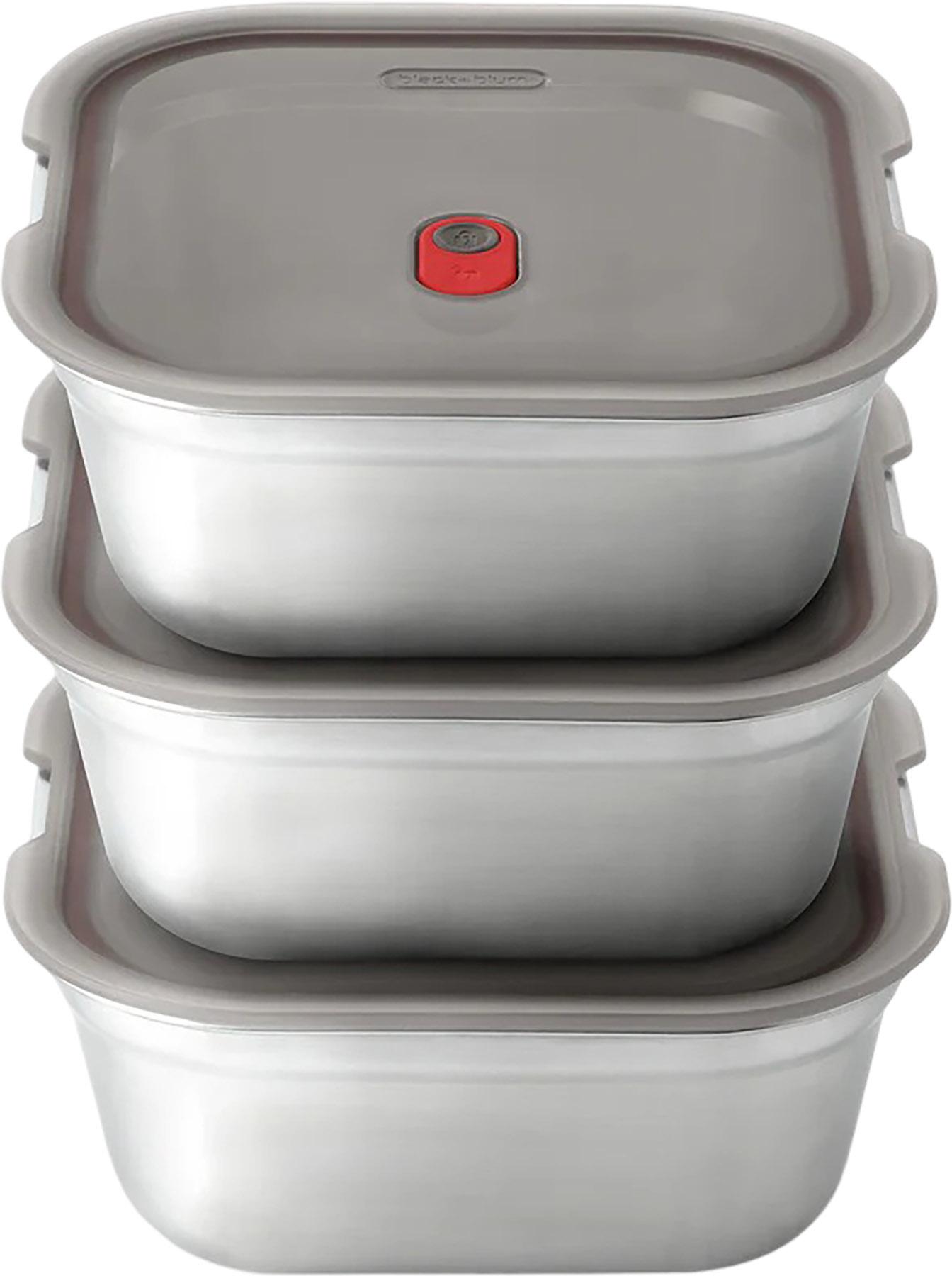 Product image for Set of 3 Steel Food Box - Small/Medium/Large