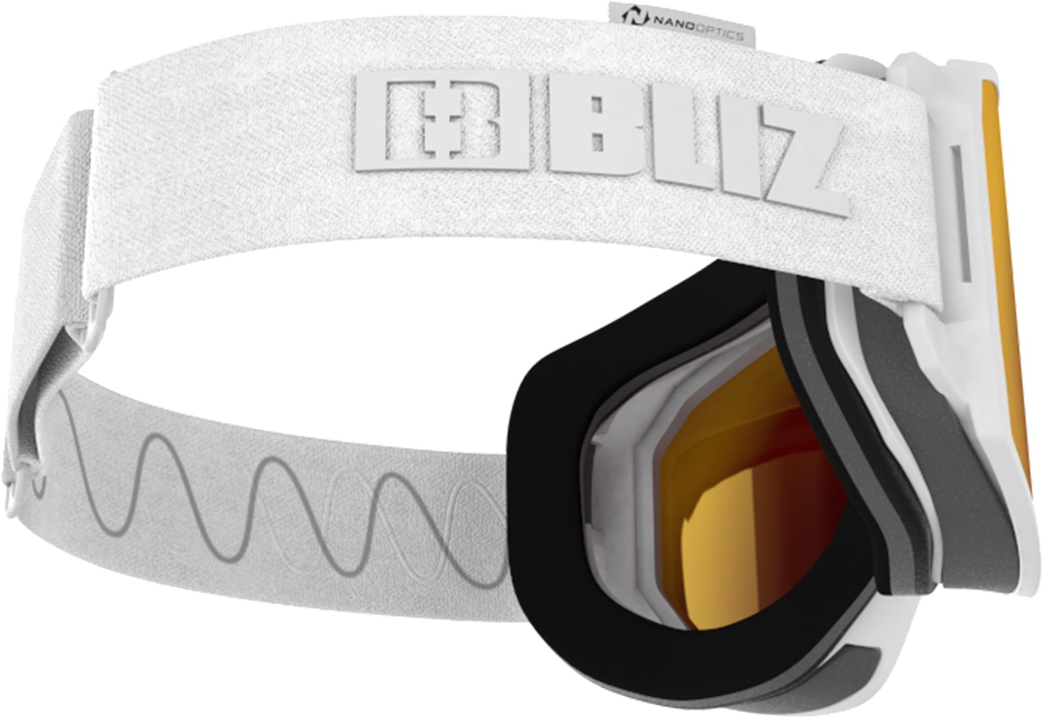 Product gallery image number 11 for product Split Nano Matt White Ski Googles - Unisex