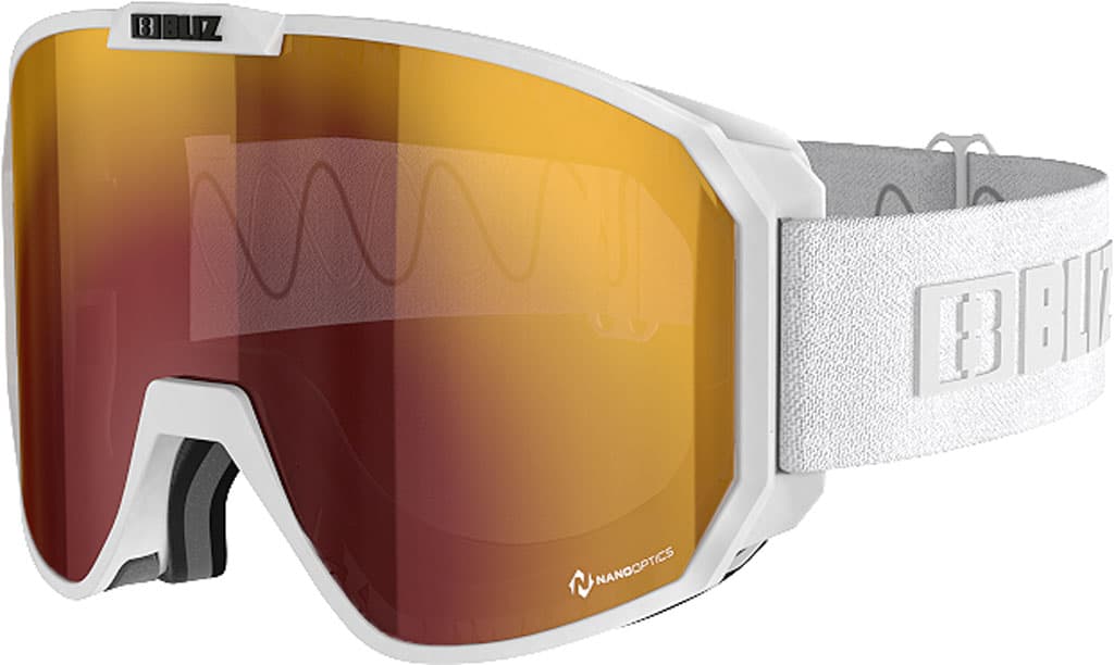 Product gallery image number 5 for product Split Nano Matt White Ski Googles - Unisex