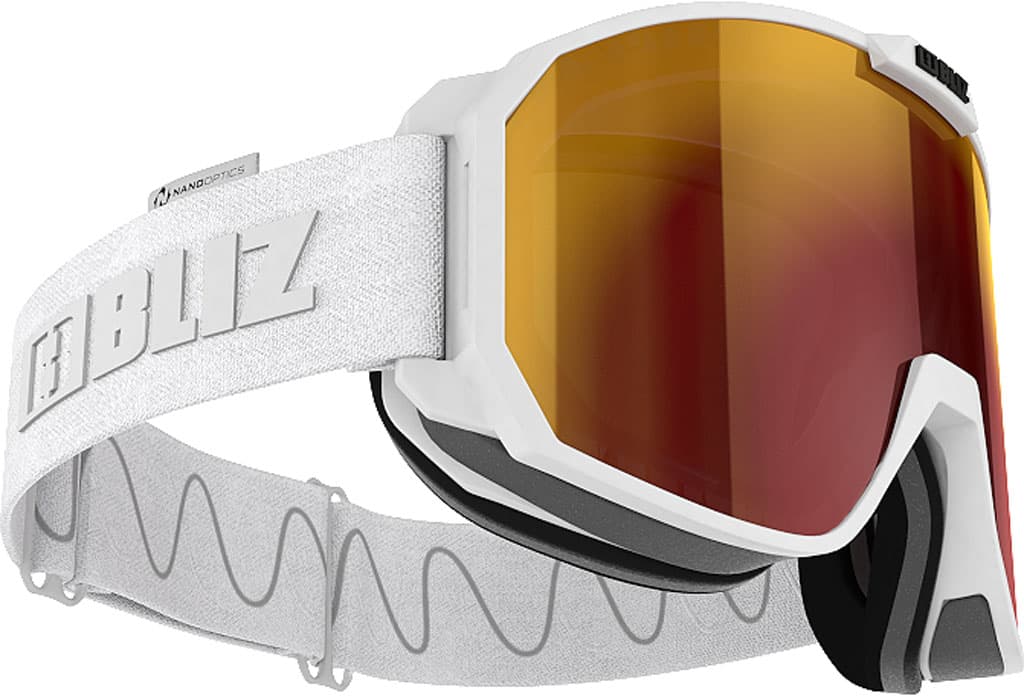 Product gallery image number 9 for product Split Nano Matt White Ski Googles - Unisex