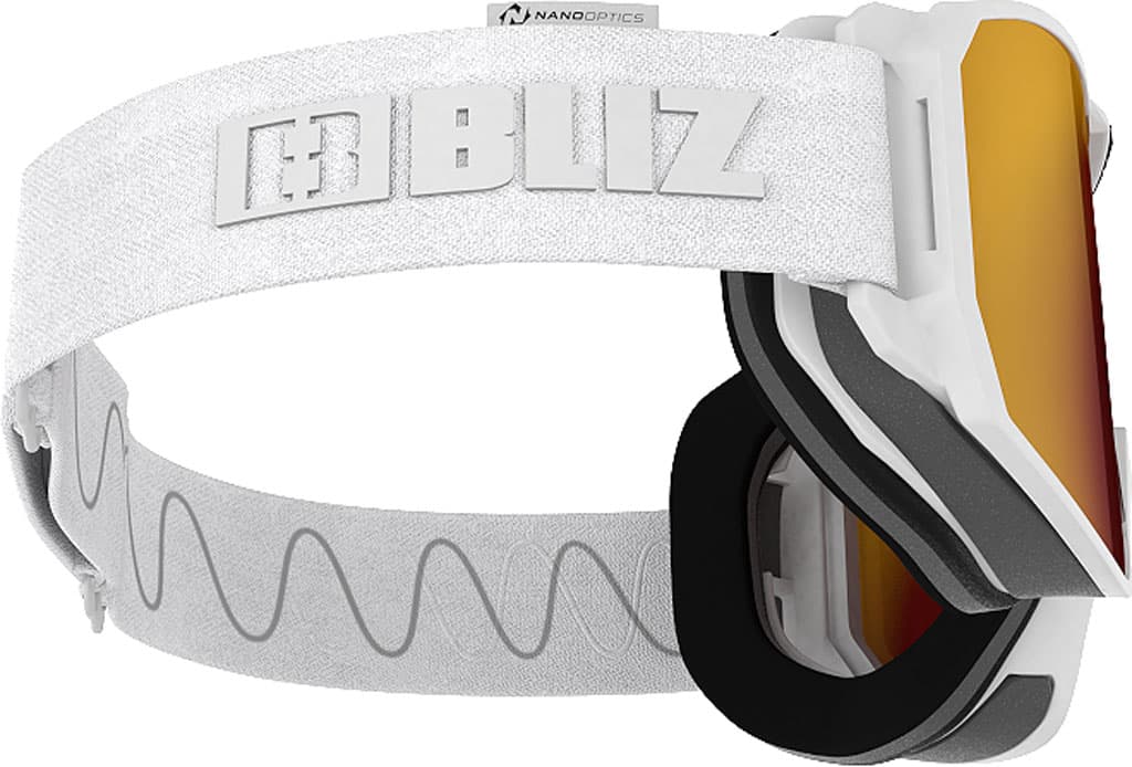 Product gallery image number 7 for product Split Nano Matt White Ski Googles - Unisex