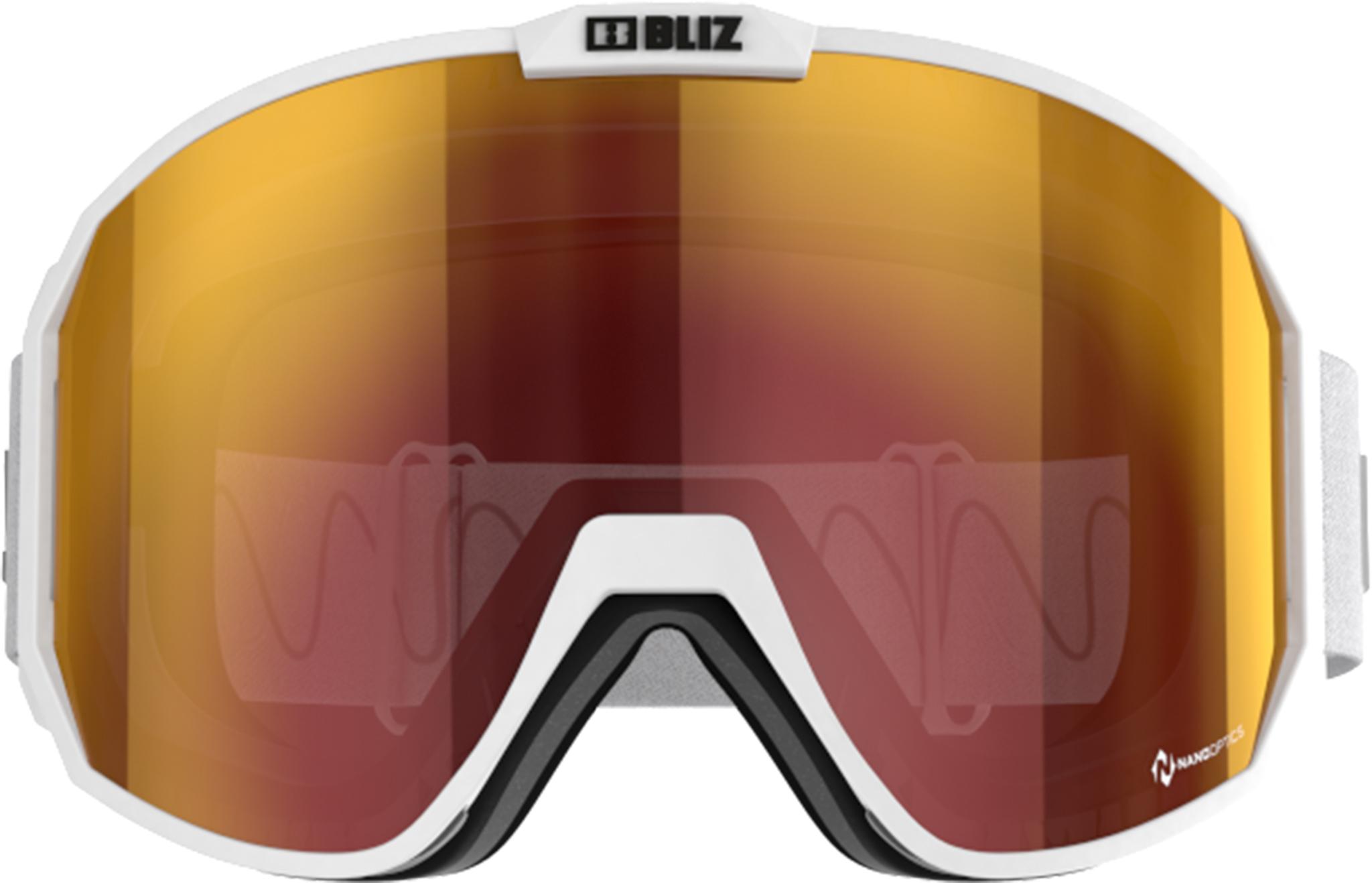 Product gallery image number 4 for product Split Nano Matt White Ski Googles - Unisex