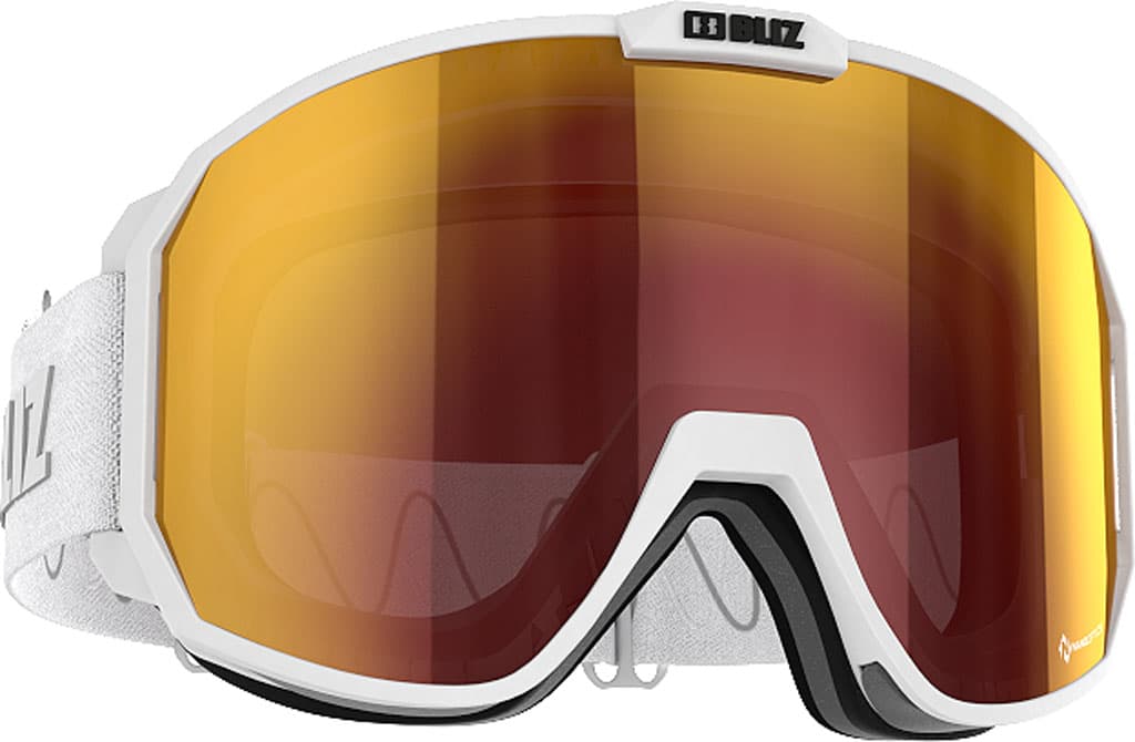 Product gallery image number 3 for product Split Nano Matt White Ski Googles - Unisex