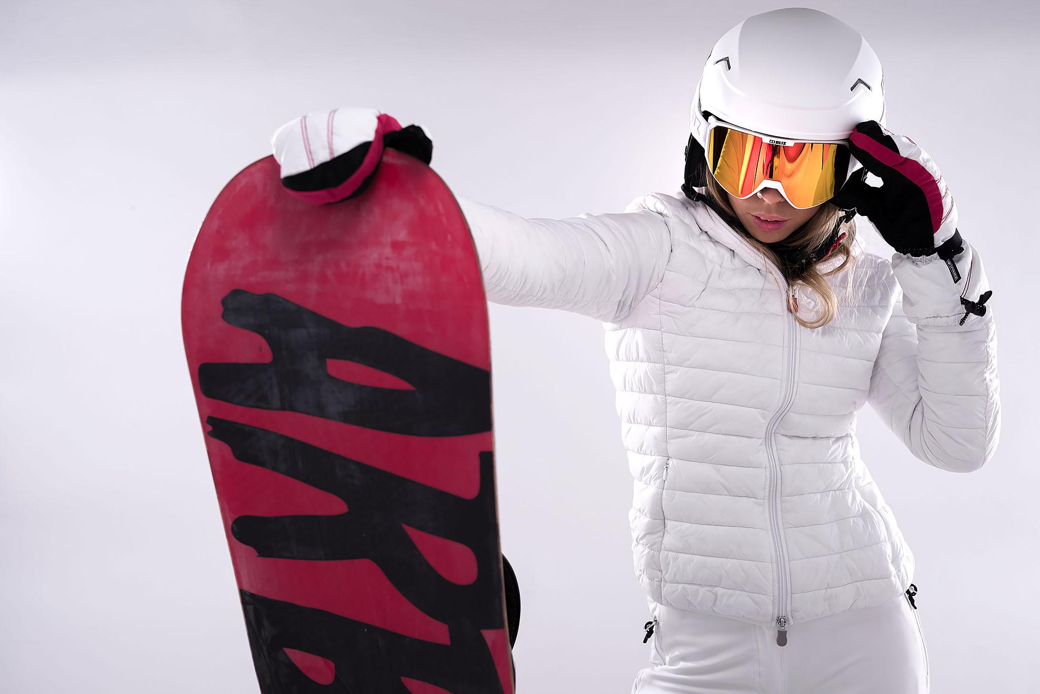 Product gallery image number 12 for product Split Nano Matt White Ski Googles - Unisex