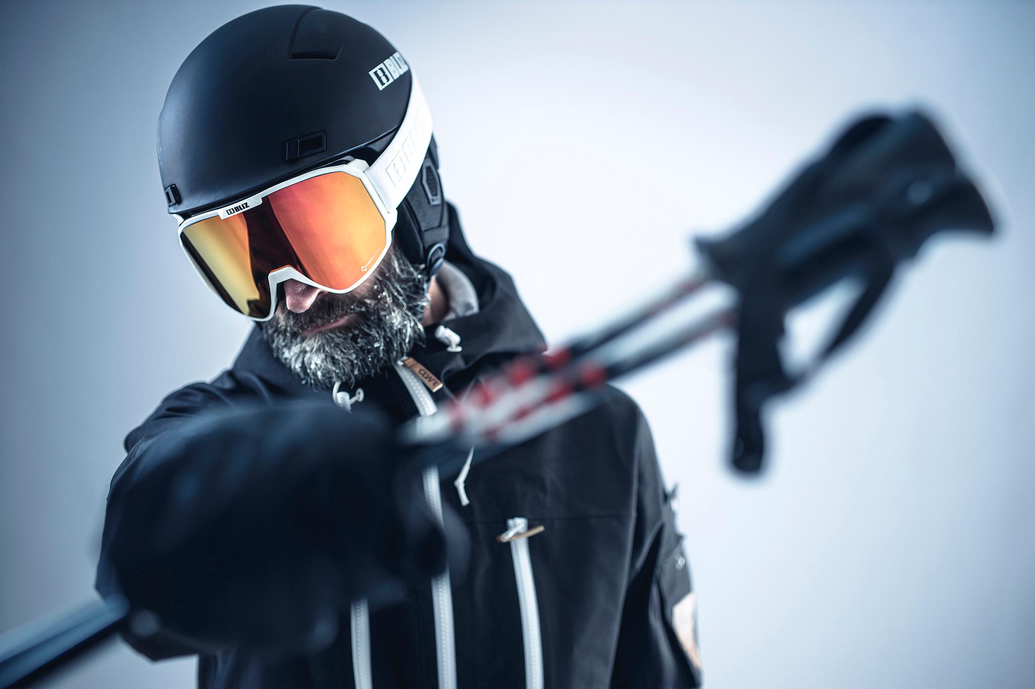 Product gallery image number 13 for product Split Nano Matt White Ski Googles - Unisex