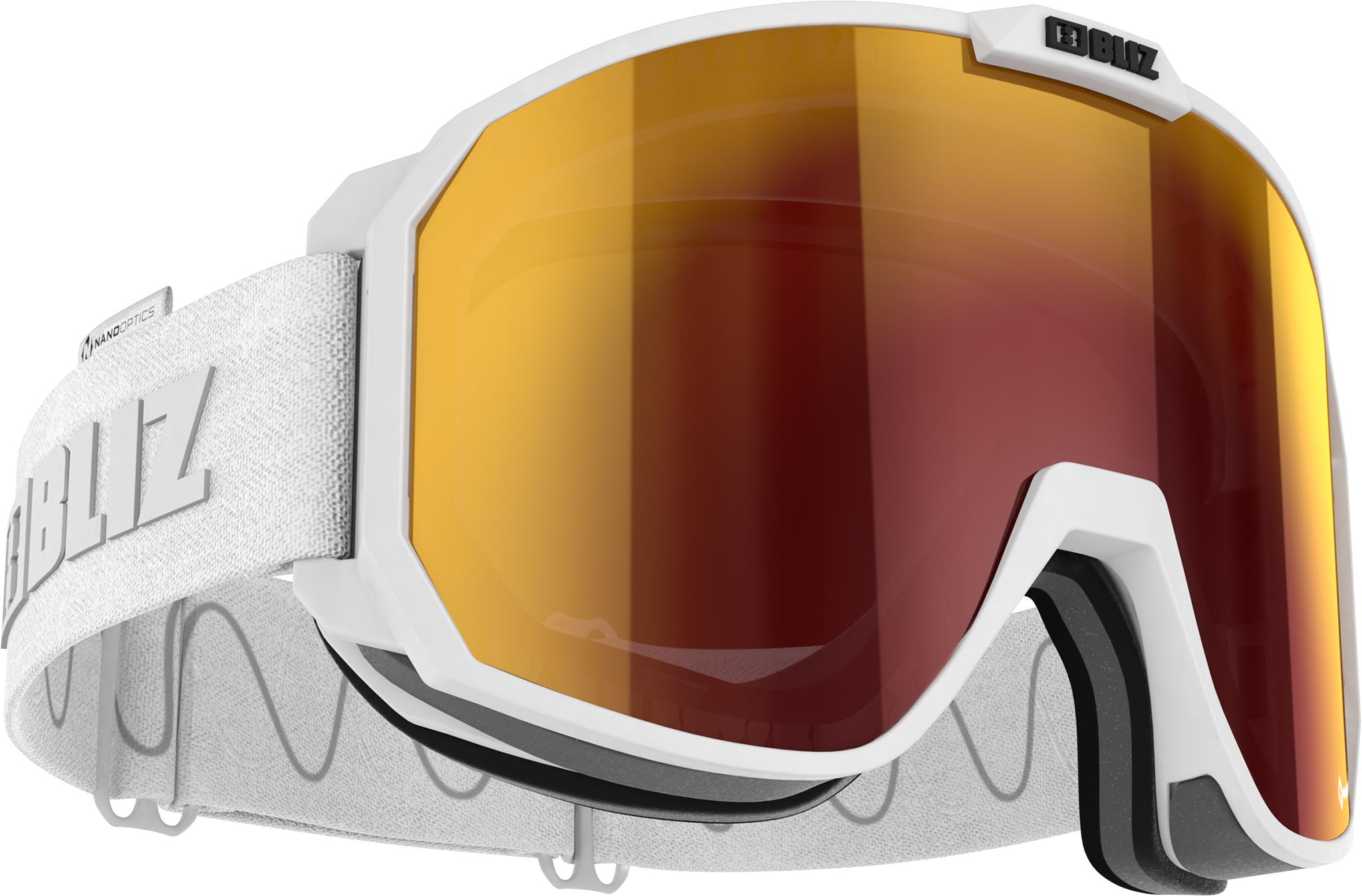 Product gallery image number 1 for product Split Nano Matt White Ski Googles - Unisex