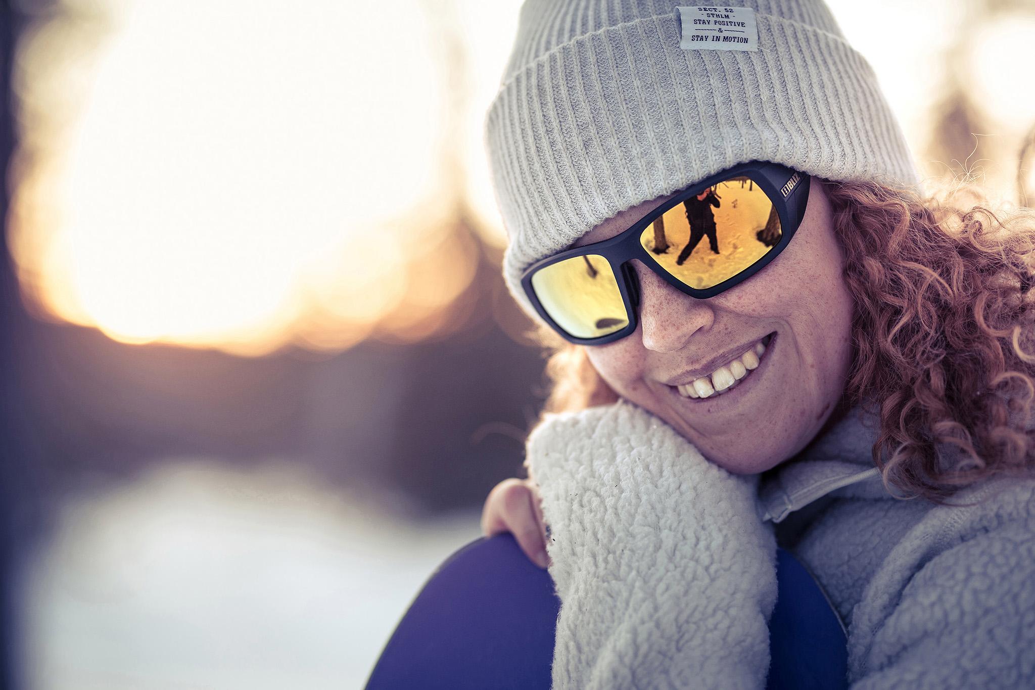 Product gallery image number 8 for product Peak Brown Polarized With Gold Mirror Lens Sunglasses - Unisex