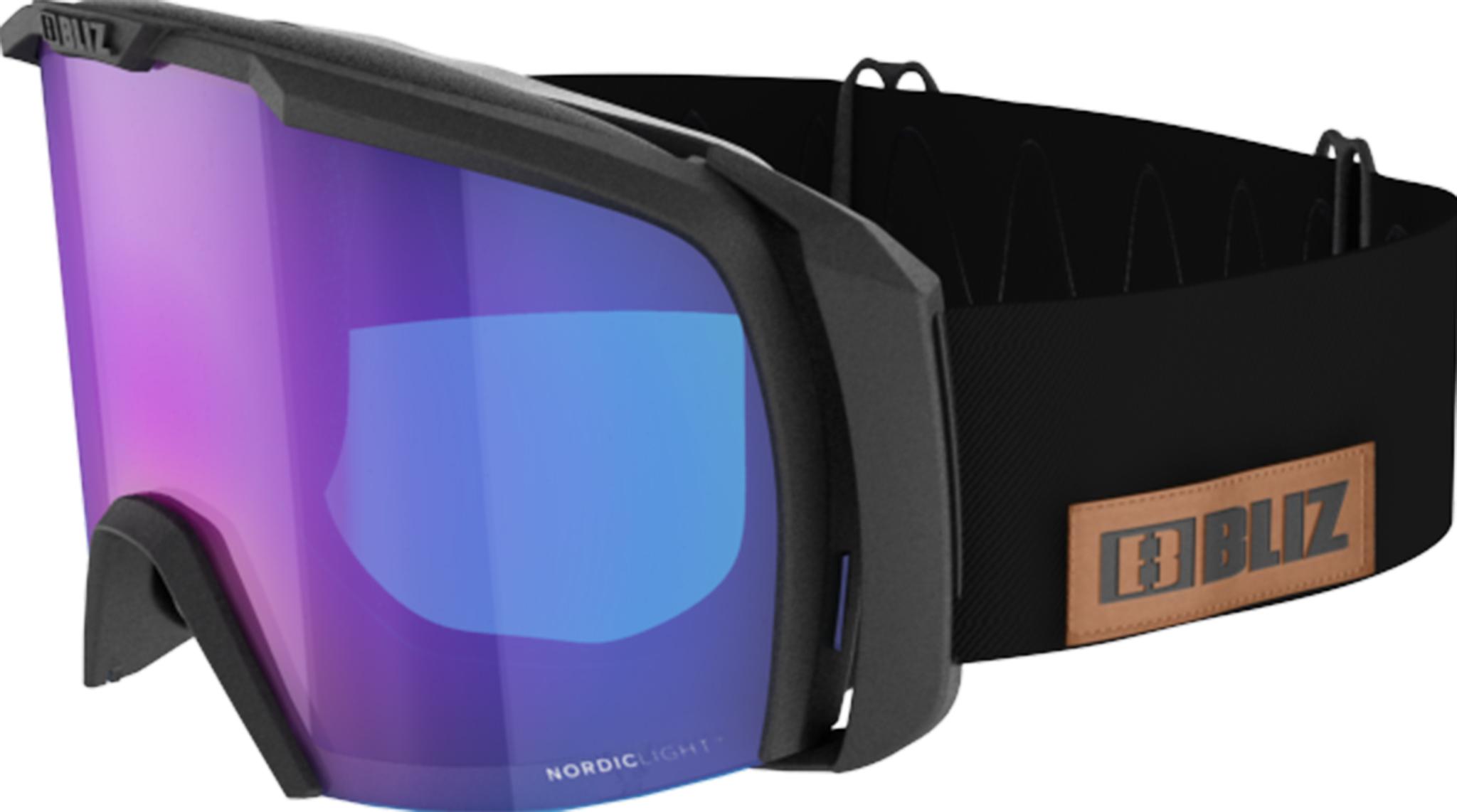 Product gallery image number 1 for product Nova Nano Optics Nordic Light Goggles - Black - Violet with Blue Multi Lens