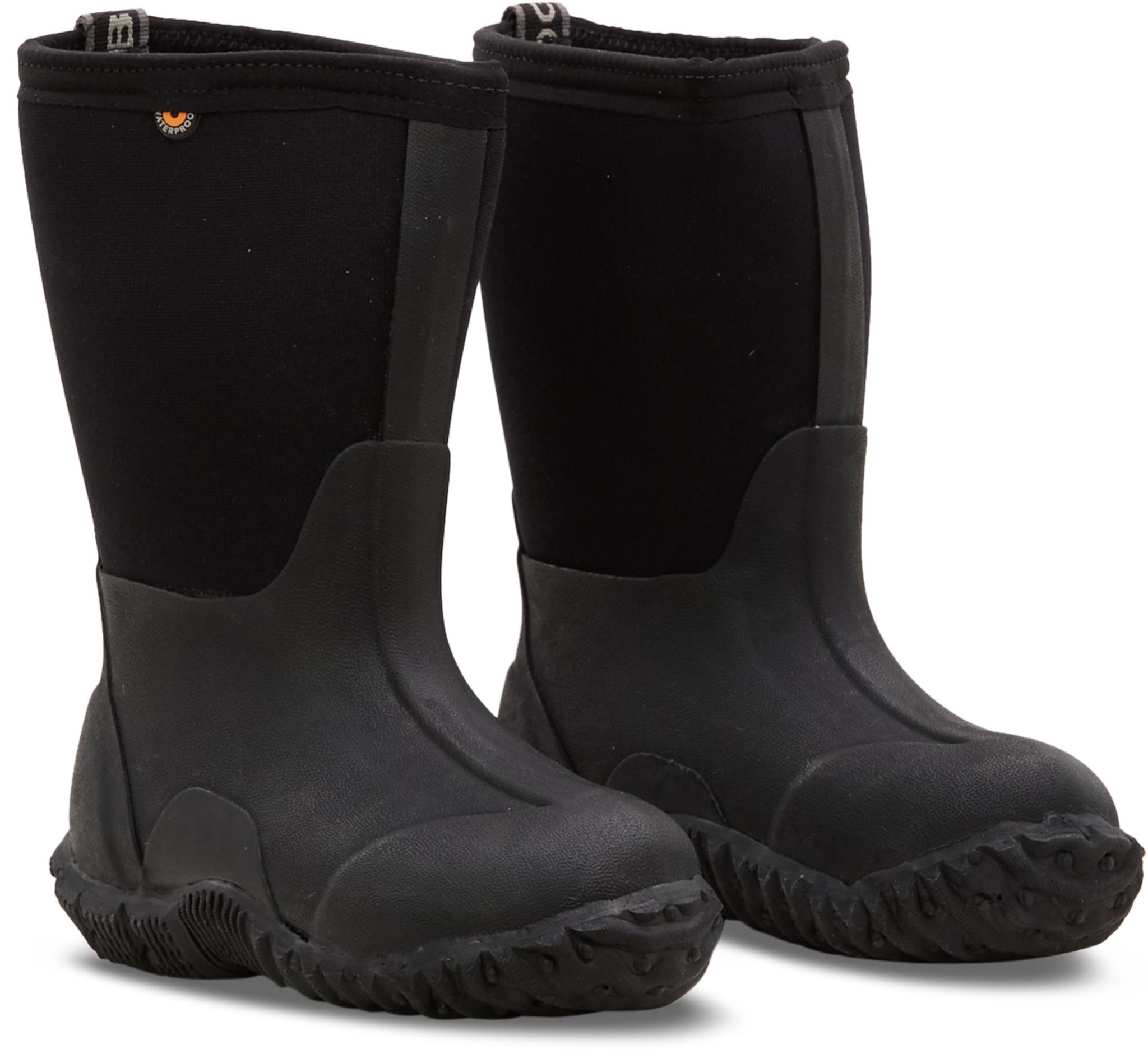 Product gallery image number 5 for product Classic Solid No Handles Insulated Rain Boots - Kids