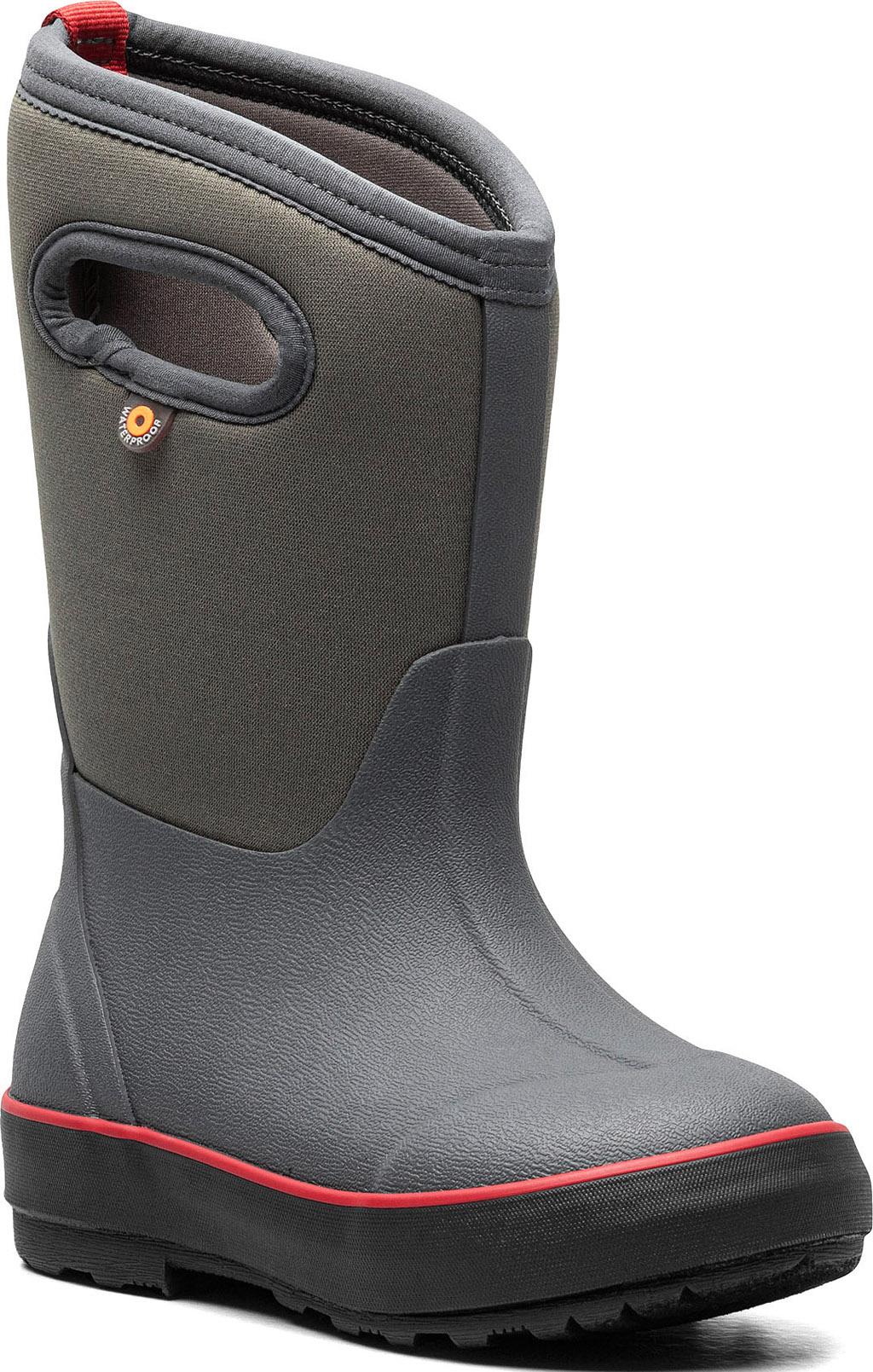 Product gallery image number 7 for product Classic II Texture Solid Insulated Rain Boots - Kids