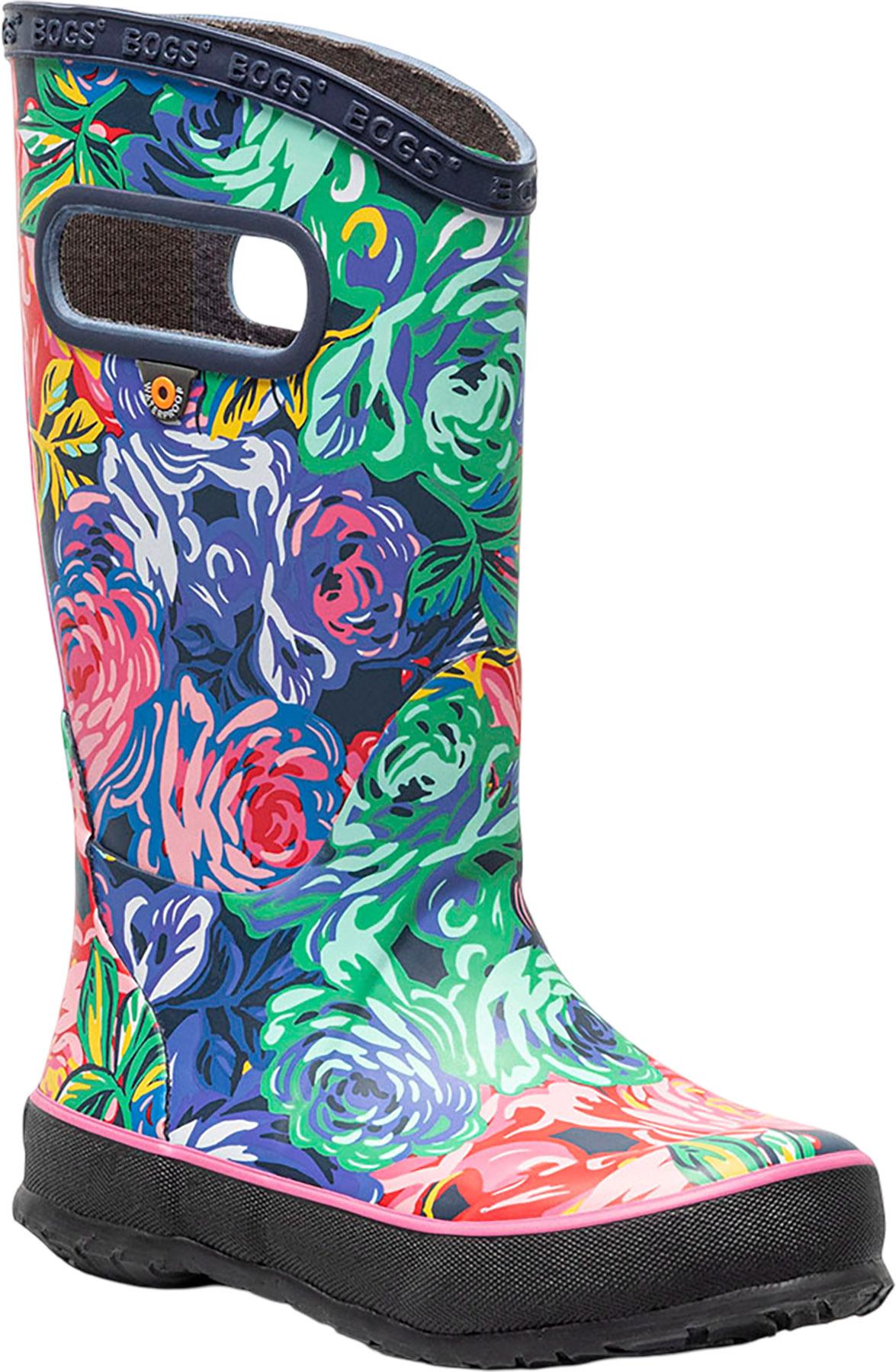 Product gallery image number 5 for product Bottes de pluie Rose Garden - Enfant