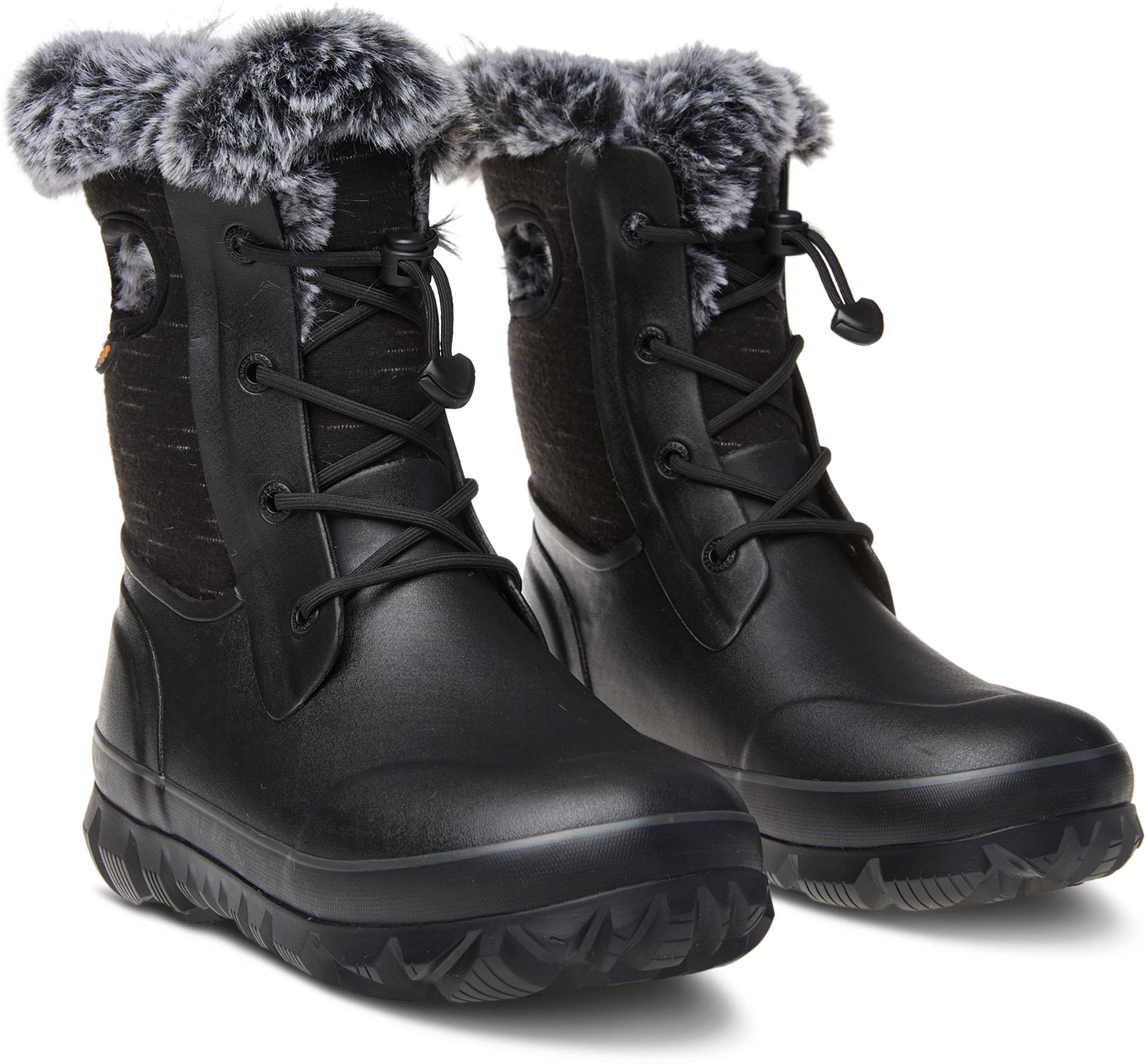Product gallery image number 3 for product Arcata II Cozy Plaid Winter Boots - Kids