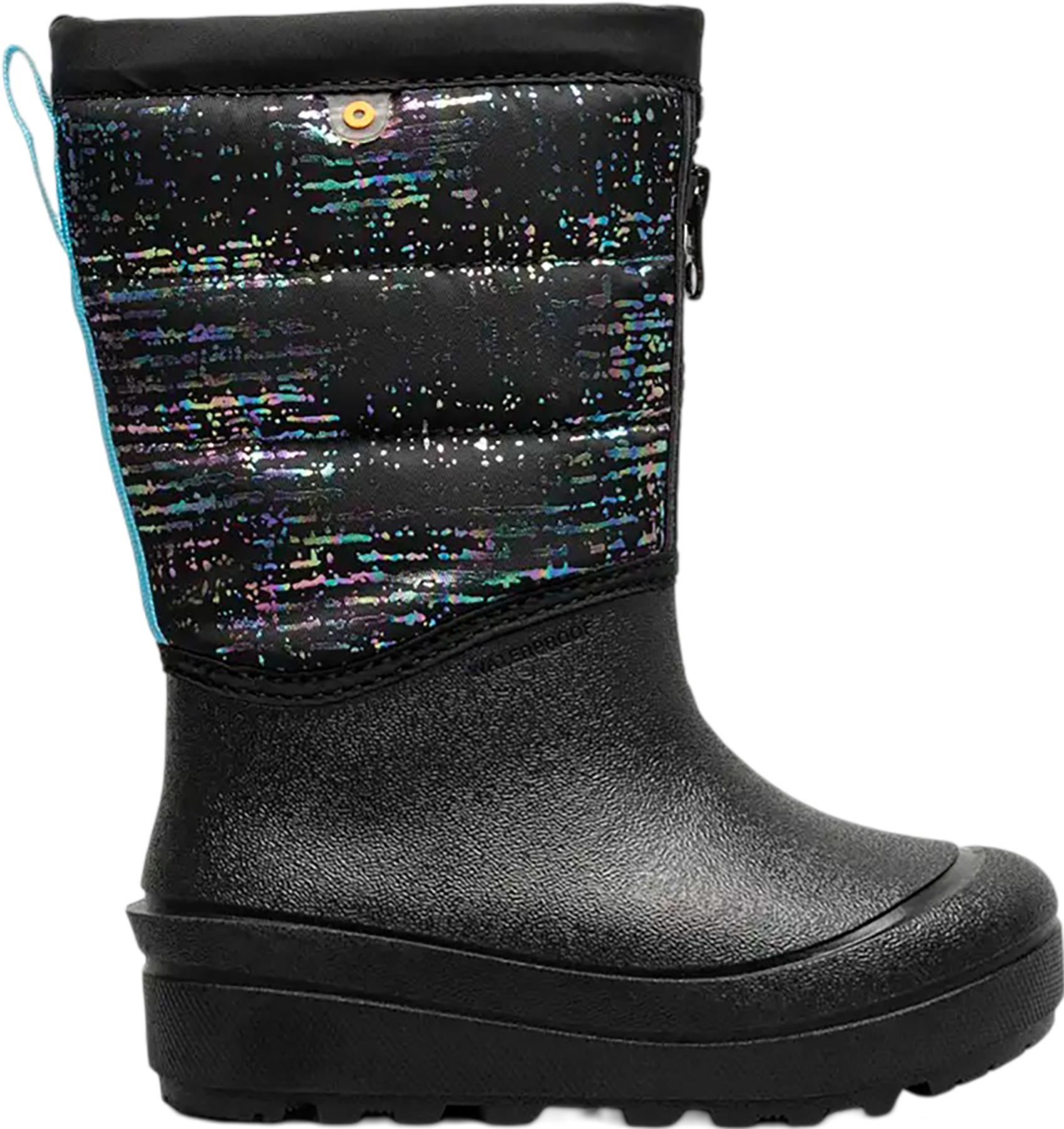 Image de produit pour Bottes d'hiver à rayures métalliques avec glissière Snow Shell - Enfant