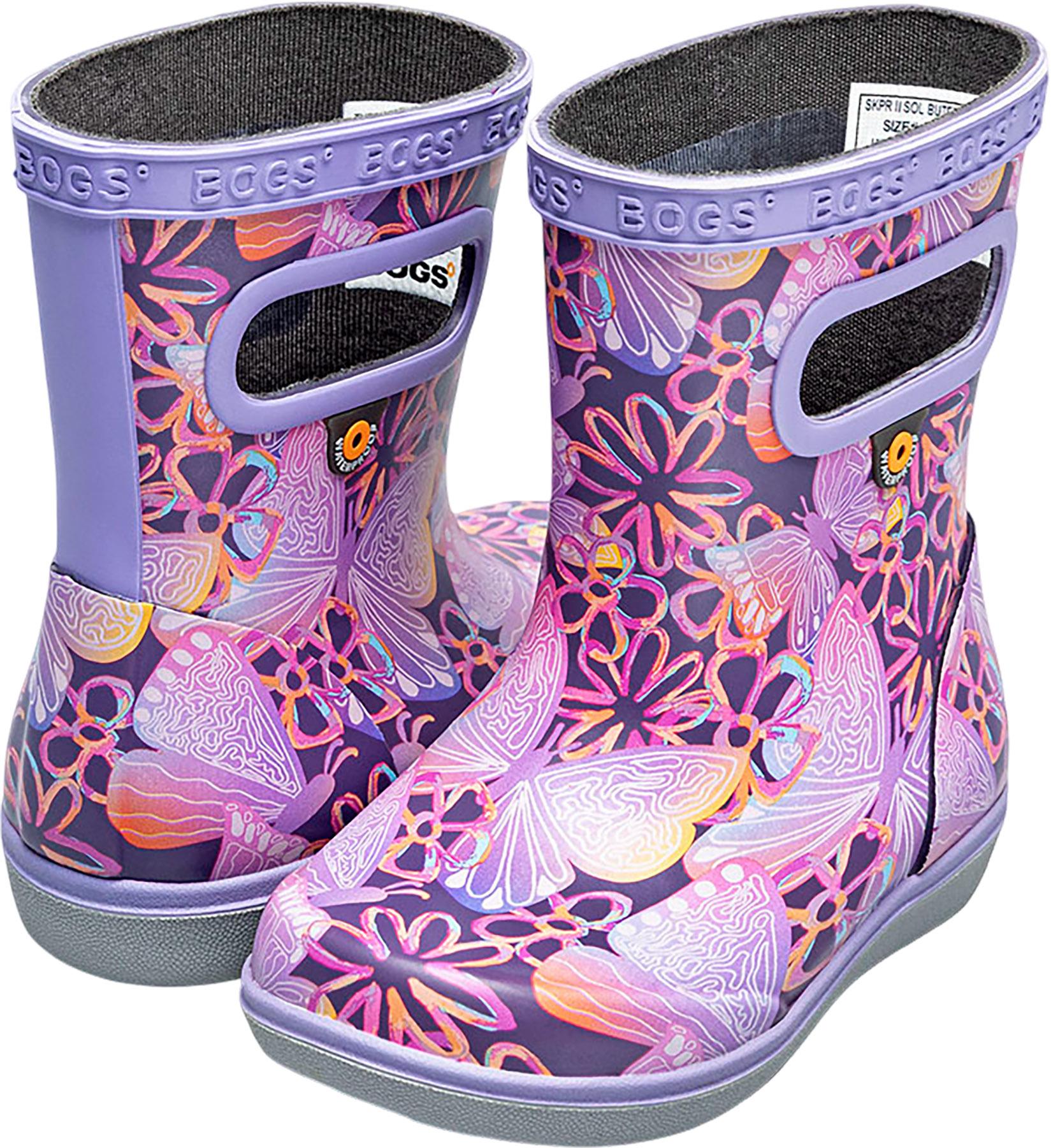 Product gallery image number 3 for product Skipper II Solar Butterfly Rain Boots - Kids