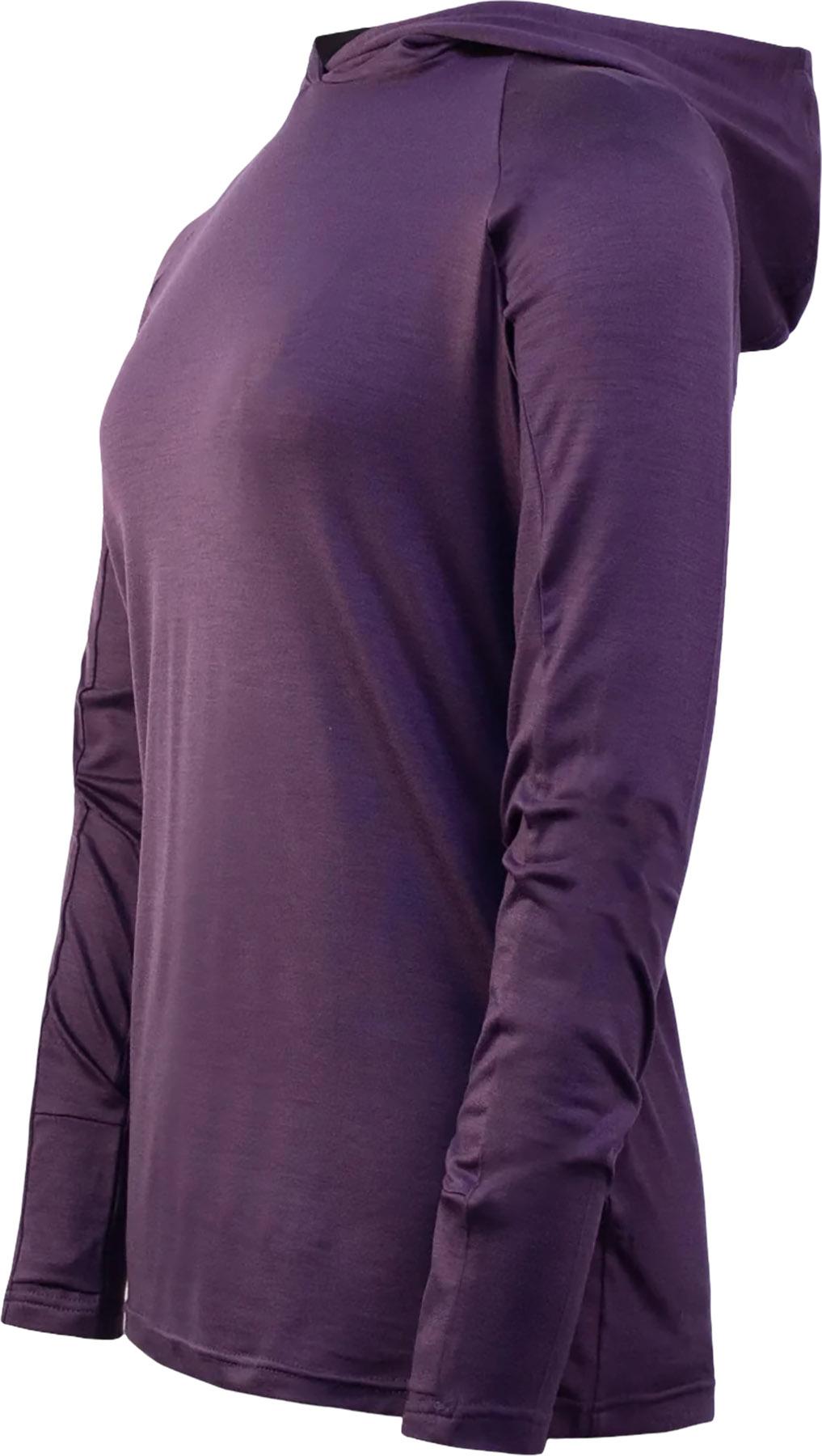 Image de produit pour Chandail à capuche à manches longues en laine mérinos Bonaventure - Femme