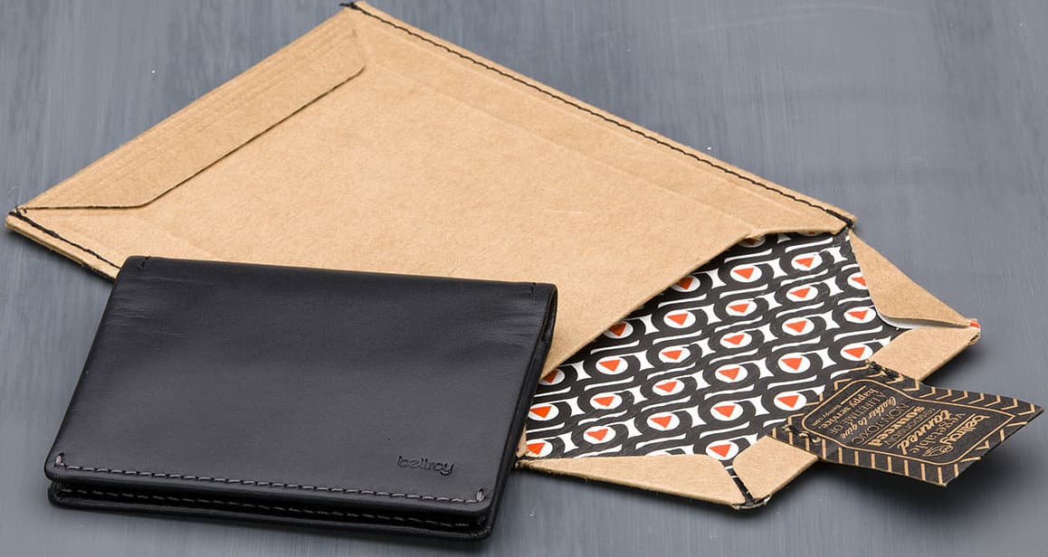 Product gallery image number 6 for product Slim Sleeve Leather Wallet - Men's