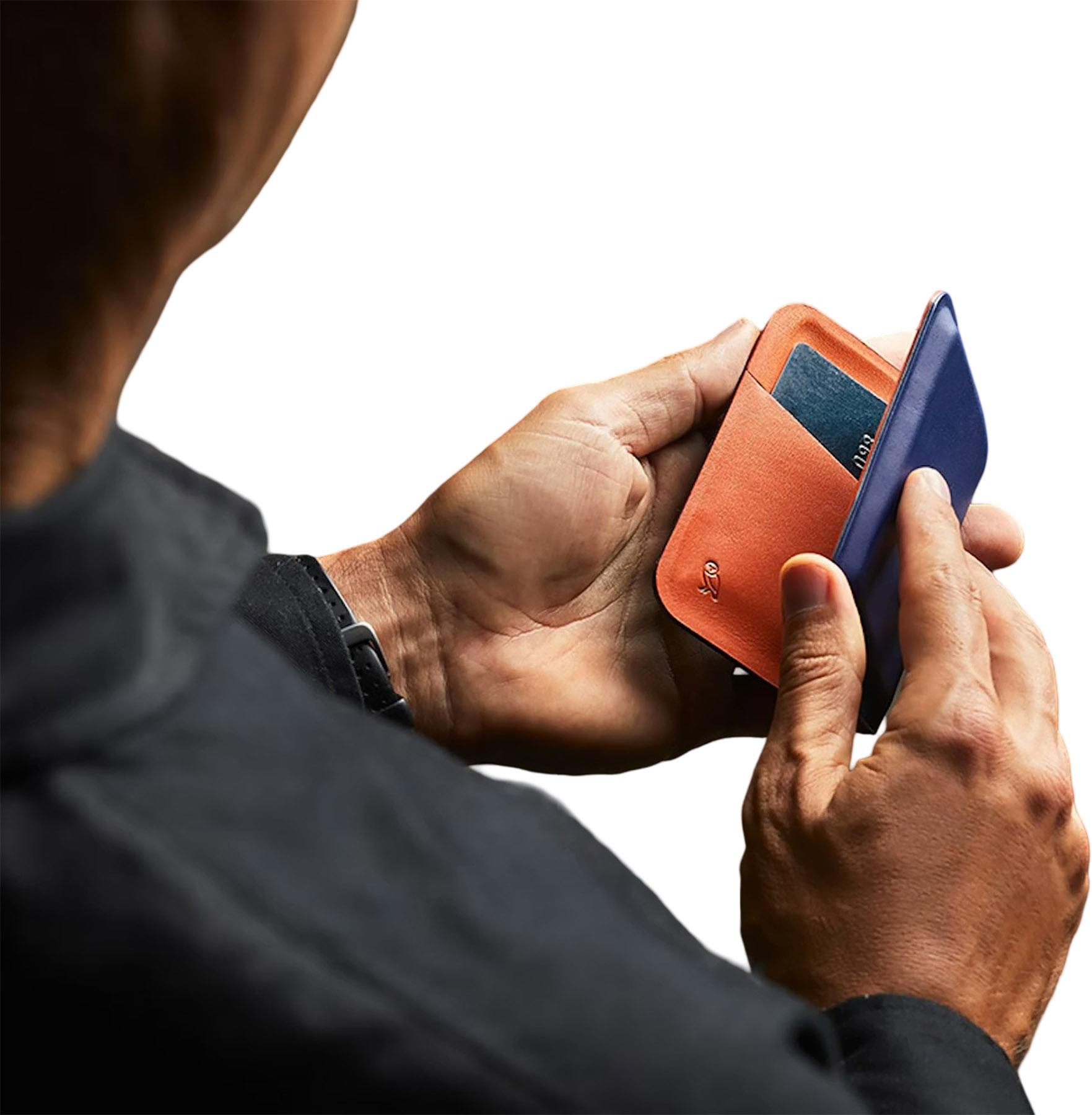 Product gallery image number 8 for product Apex Slim Sleeve Leather Wallet - Men's