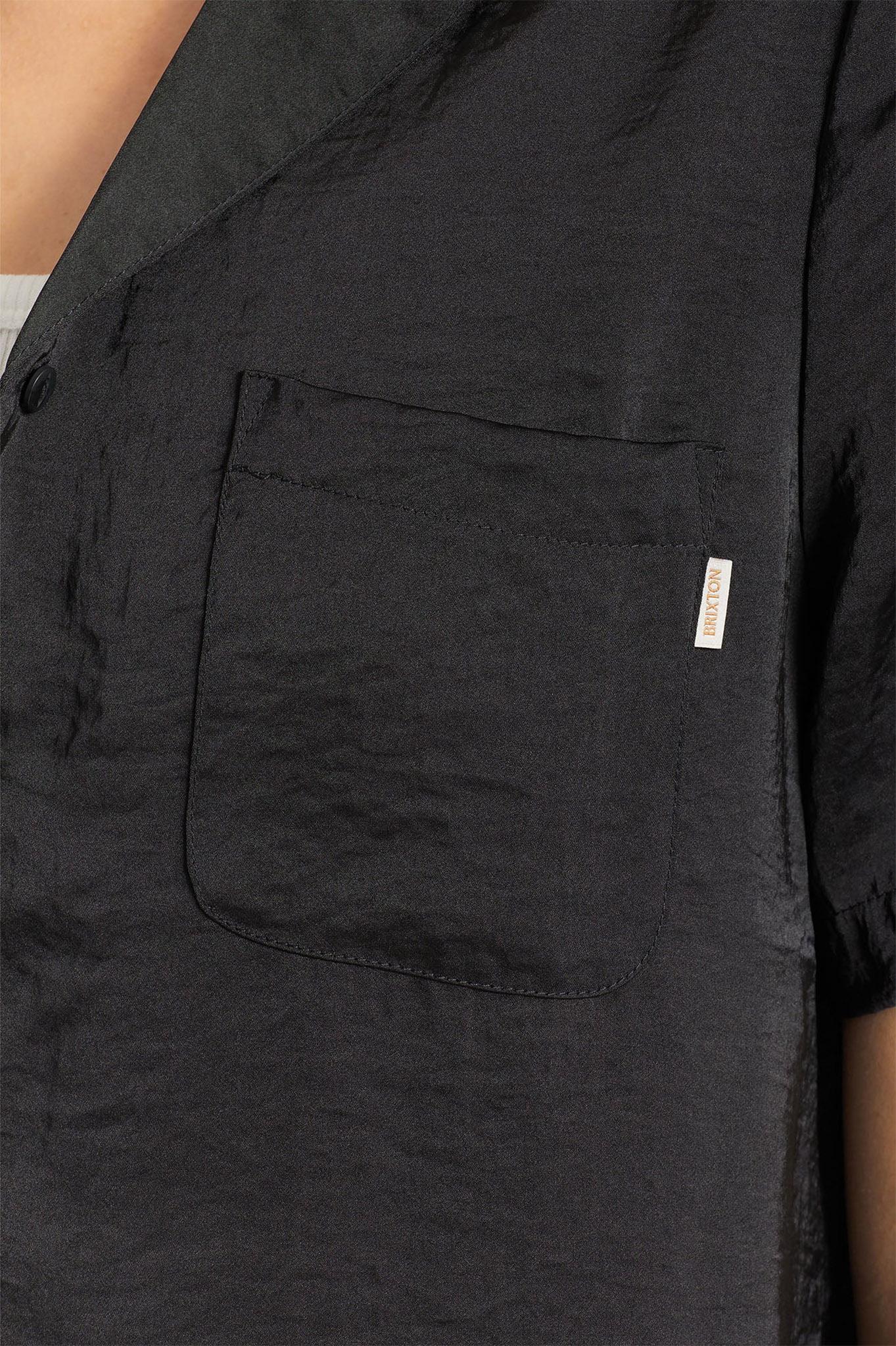 Product gallery image number 3 for product Bunker Flight Boyfriend Short Sleeve Woven Button Up Shirt - Women's