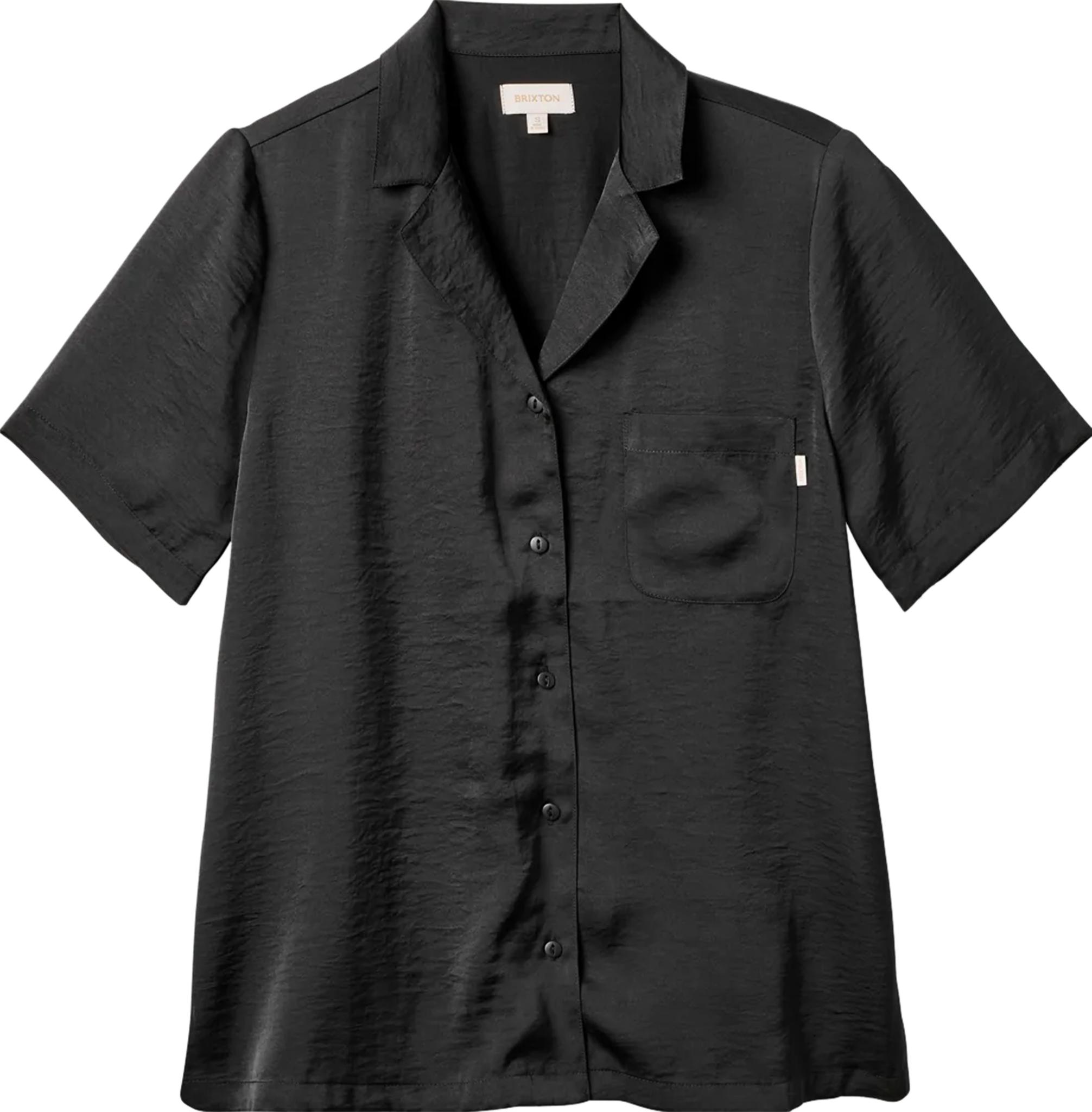 Product gallery image number 1 for product Bunker Flight Boyfriend Short Sleeve Woven Button Up Shirt - Women's