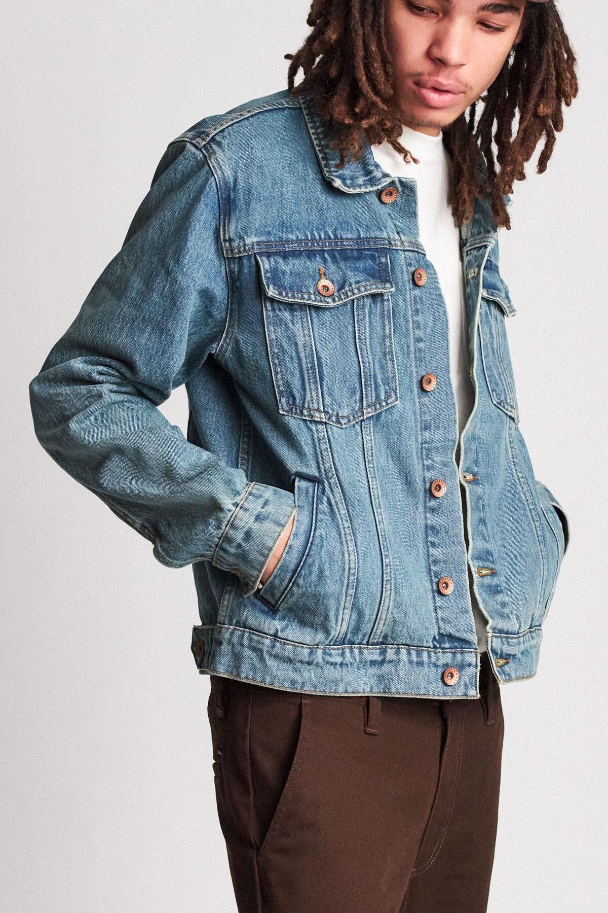 Product gallery image number 4 for product Cable Denim Jacket - Men's