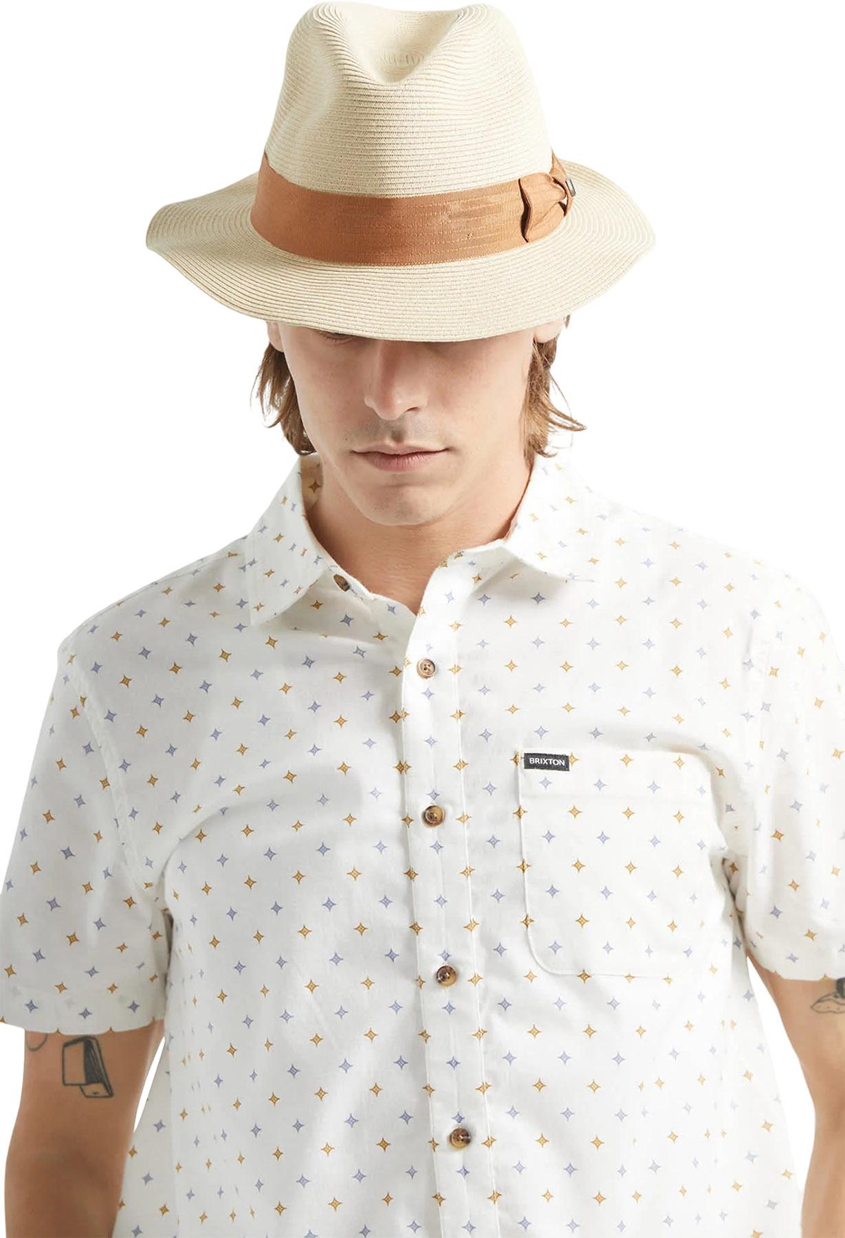 Product gallery image number 4 for product Roma Straw Packable Fedora Hat - Unisex