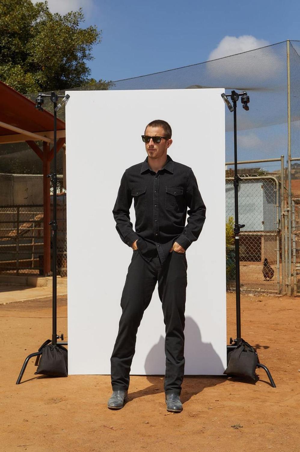 Product gallery image number 4 for product Wayne Stretch Long Sleeve Woven Shirt - Men's