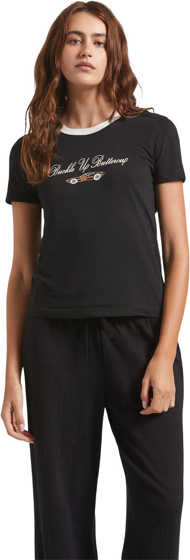 Product gallery image number 5 for product Buckle Up Fitted Crew Neck T-Shirt - Women's