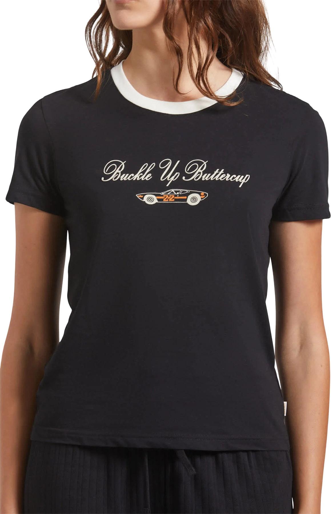 Product gallery image number 7 for product Buckle Up Fitted Crew Neck T-Shirt - Women's