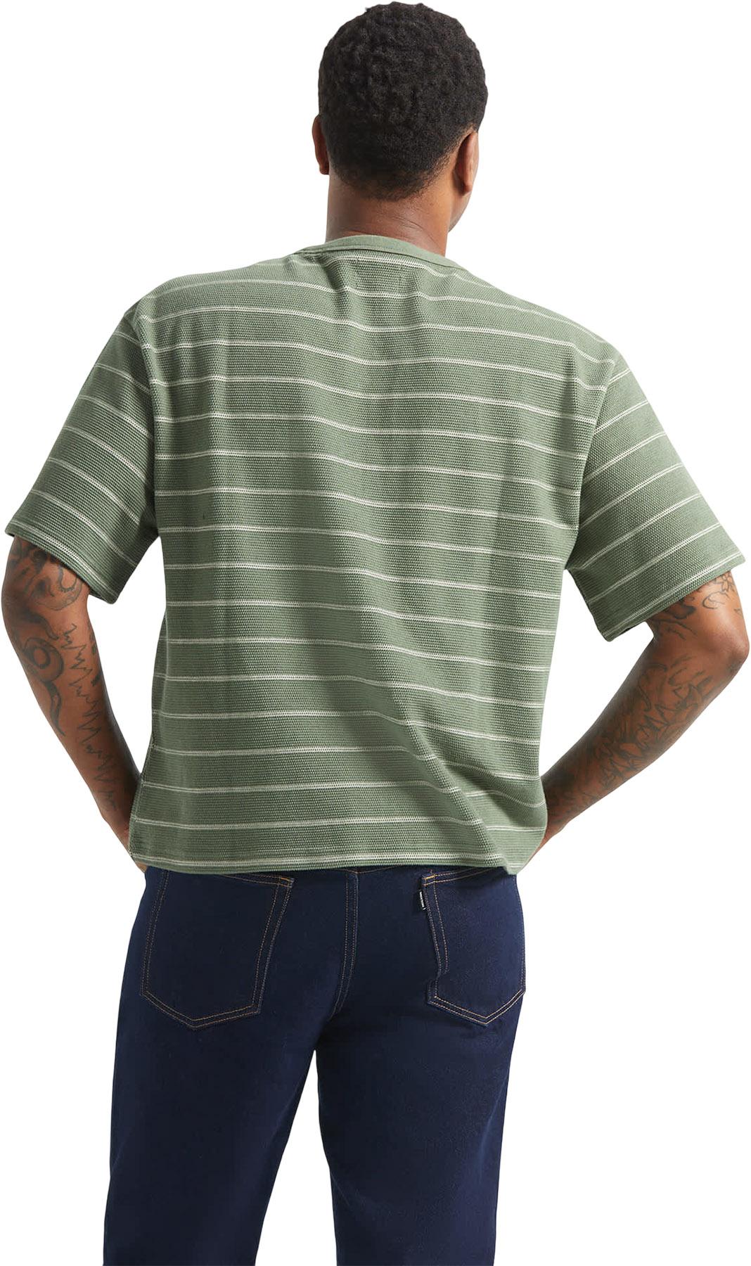 Numéro de l'image de la galerie de produits 2 pour le produit T-shirt en tricot piqué à coupe carrée et à manches courtes Shield - Homme