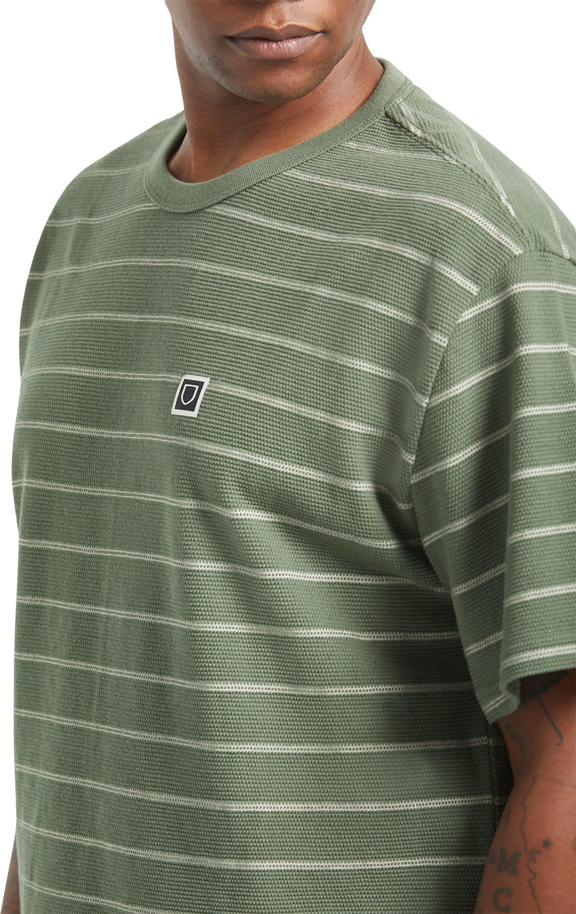 Numéro de l'image de la galerie de produits 3 pour le produit T-shirt en tricot piqué à coupe carrée et à manches courtes Shield - Homme