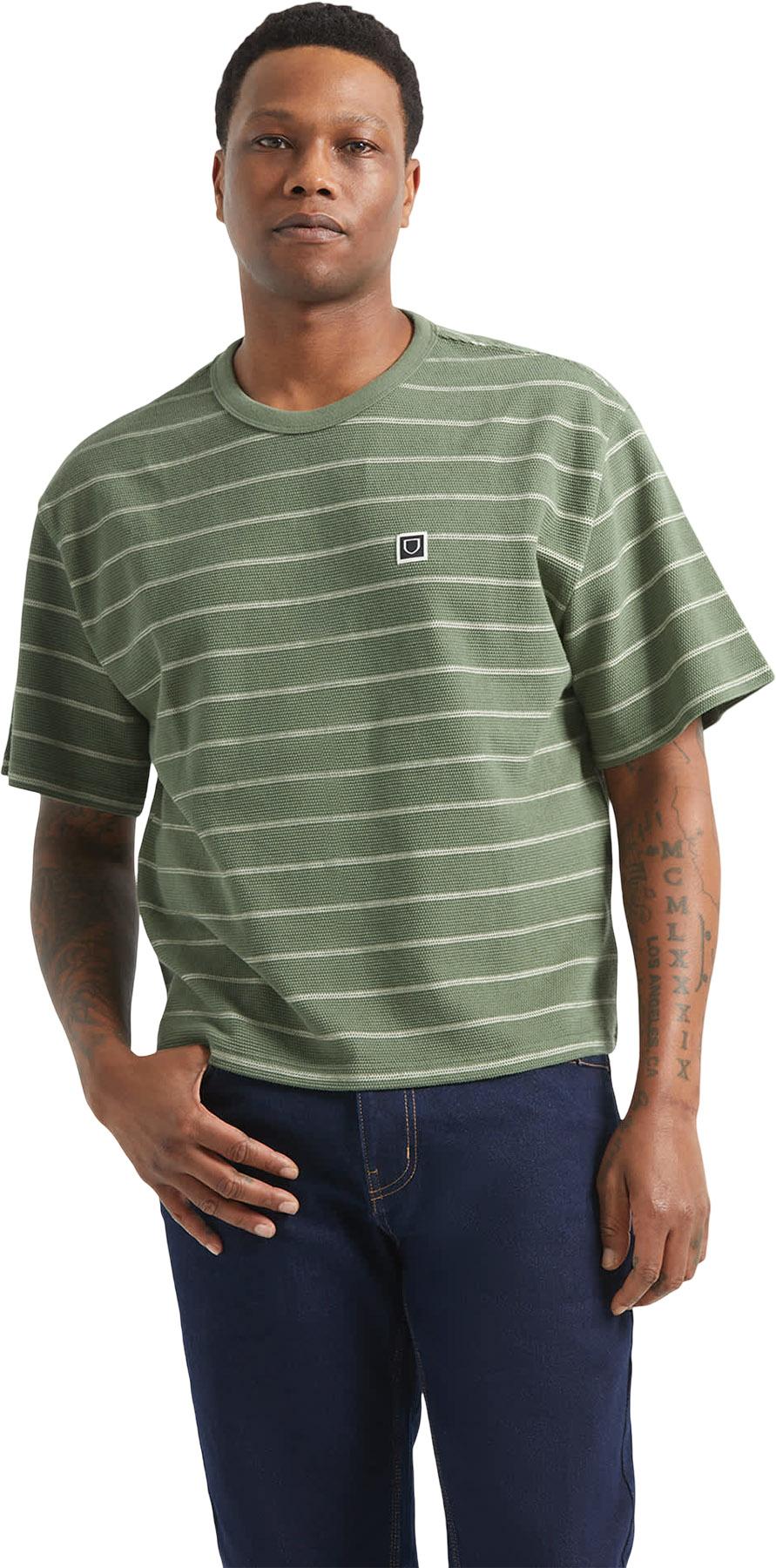 Numéro de l'image de la galerie de produits 7 pour le produit T-shirt en tricot piqué à coupe carrée et à manches courtes Shield - Homme