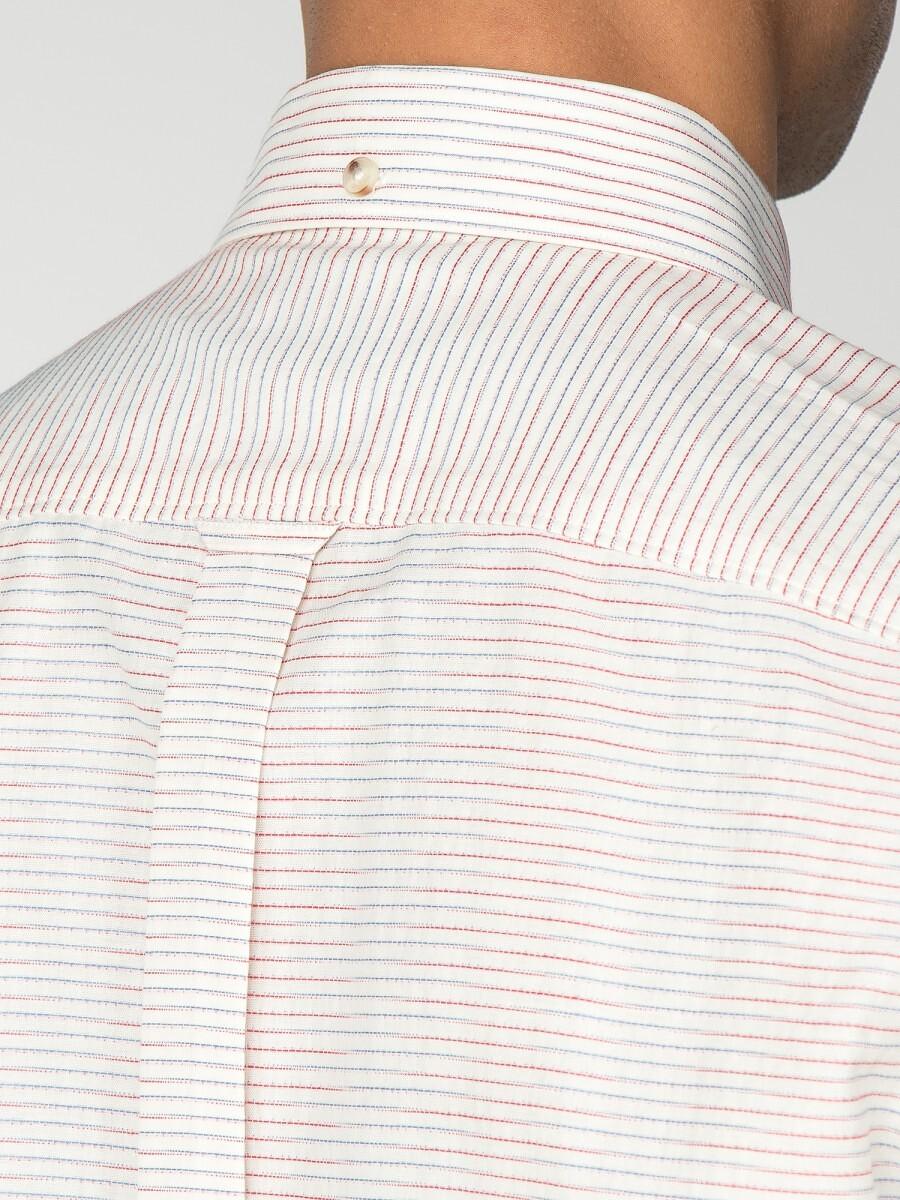 Product gallery image number 2 for product Short Sleeve Horizontal Stripe Shirt - Men's