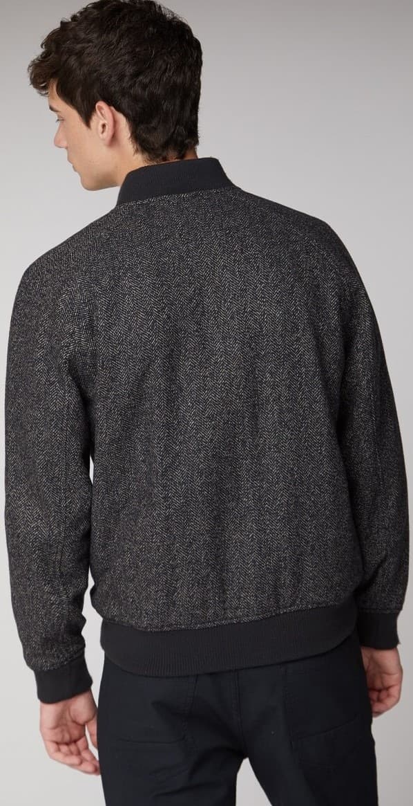 Numéro de l'image de la galerie de produits 2 pour le produit Manteau aviateur Herringbone Bomber - Homme