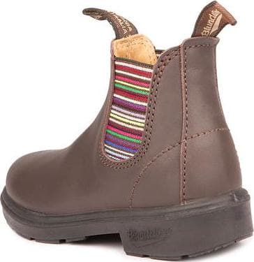 Product gallery image number 4 for product 1413 - Brown Striped Elastic Boots - Kids
