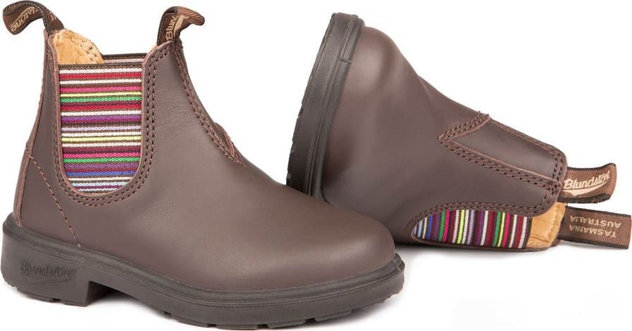 Product gallery image number 5 for product 1413 - Brown Striped Elastic Boots - Kids
