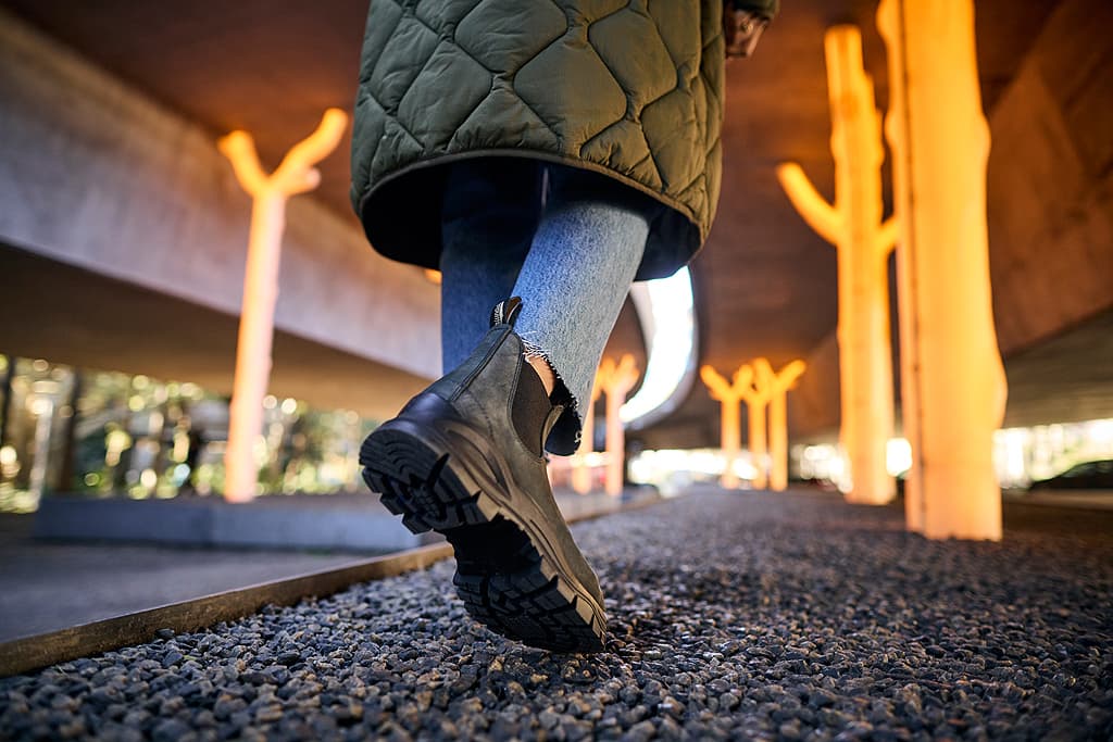 Product gallery image number 5 for product 2238 - Lug Sole Rustic Black Boots - Unisex