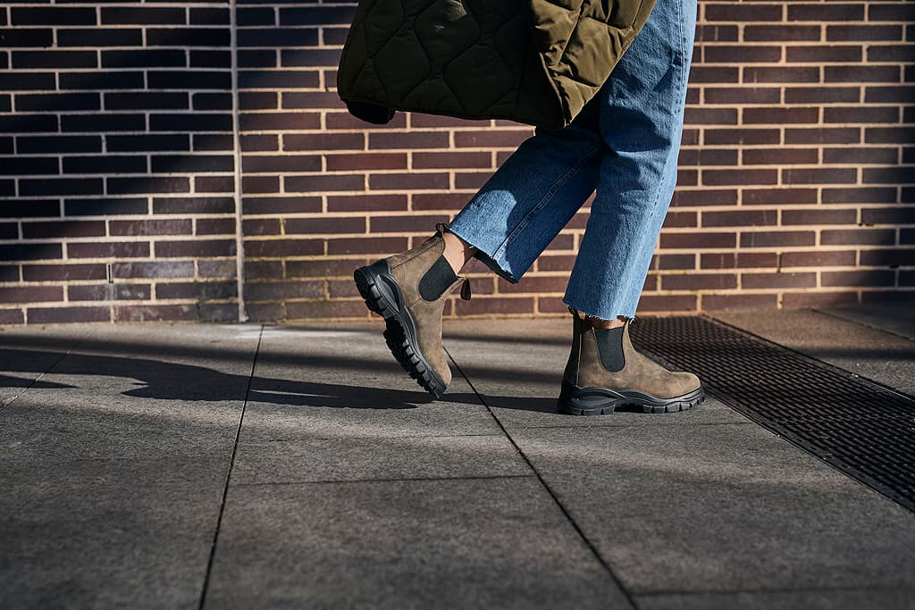 Product gallery image number 6 for product 2239 - Lug Sole Rustic Brown Boots - Unisex