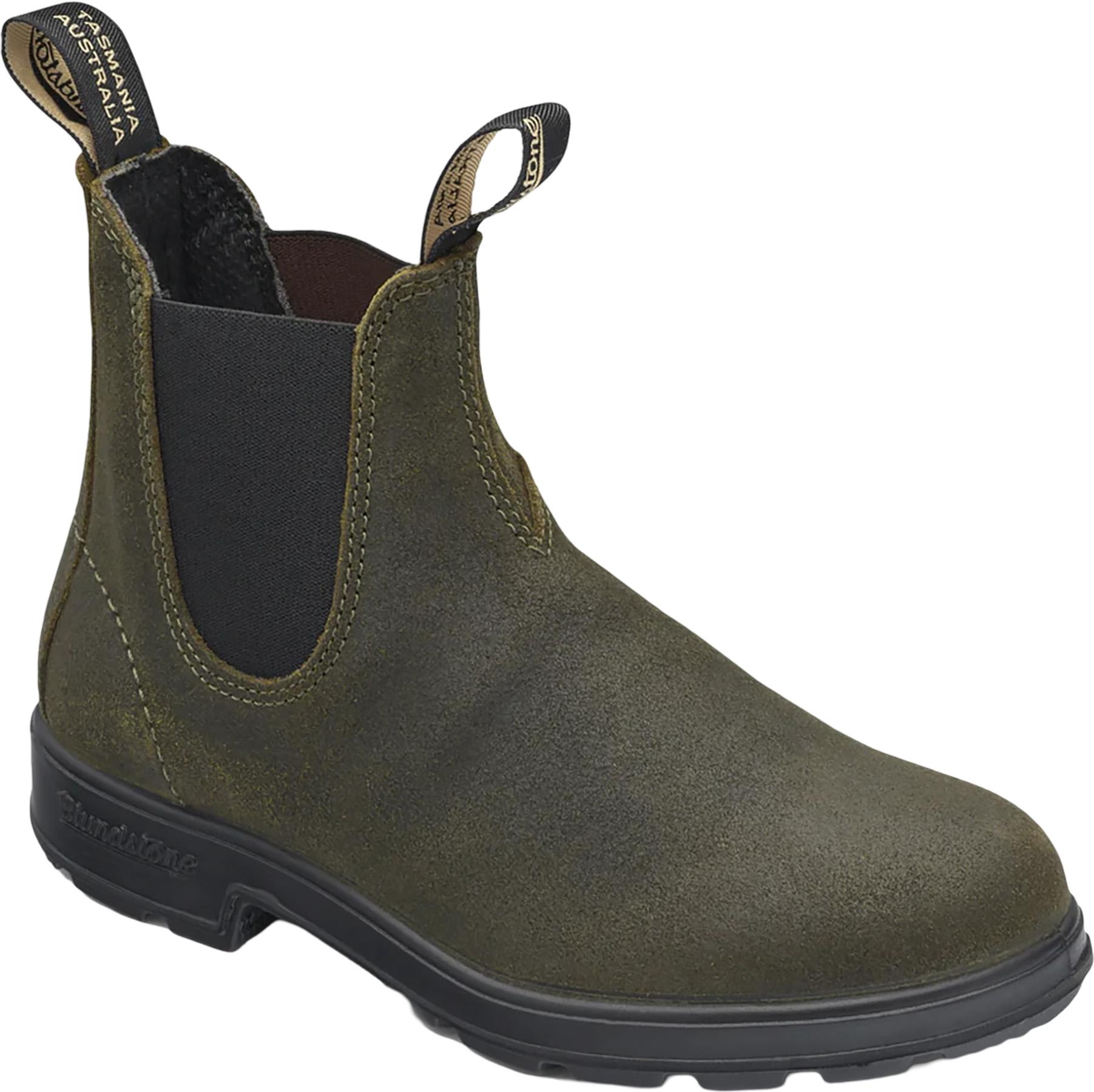 Product gallery image number 2 for product 1615 - Originals Dark Olive Waxed Suede Boots - Unisex