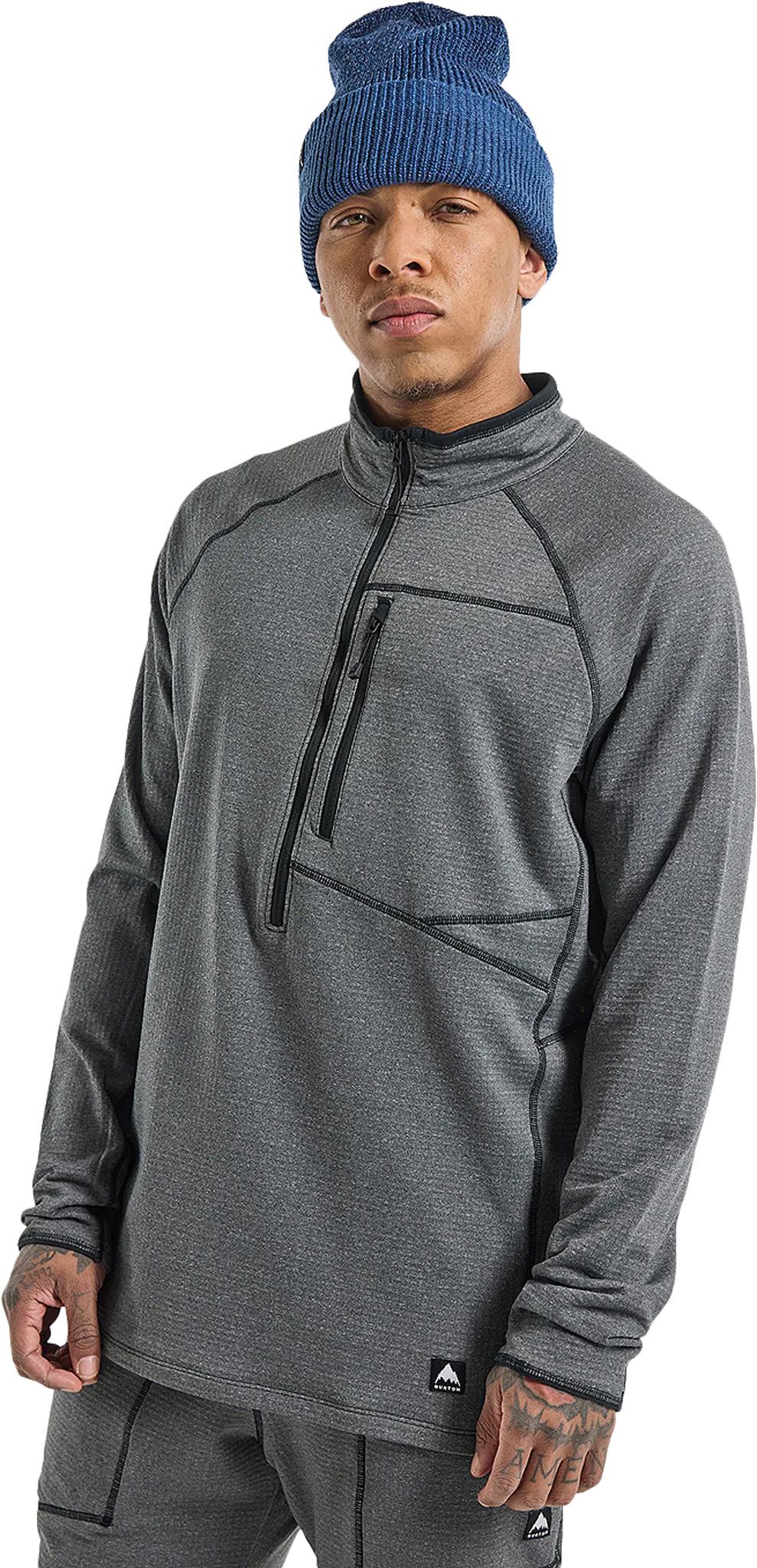 Numéro de l'image de la galerie de produits 4 pour le produit Chandail en molleton à demi-zip Grid de Stockrun - Homme