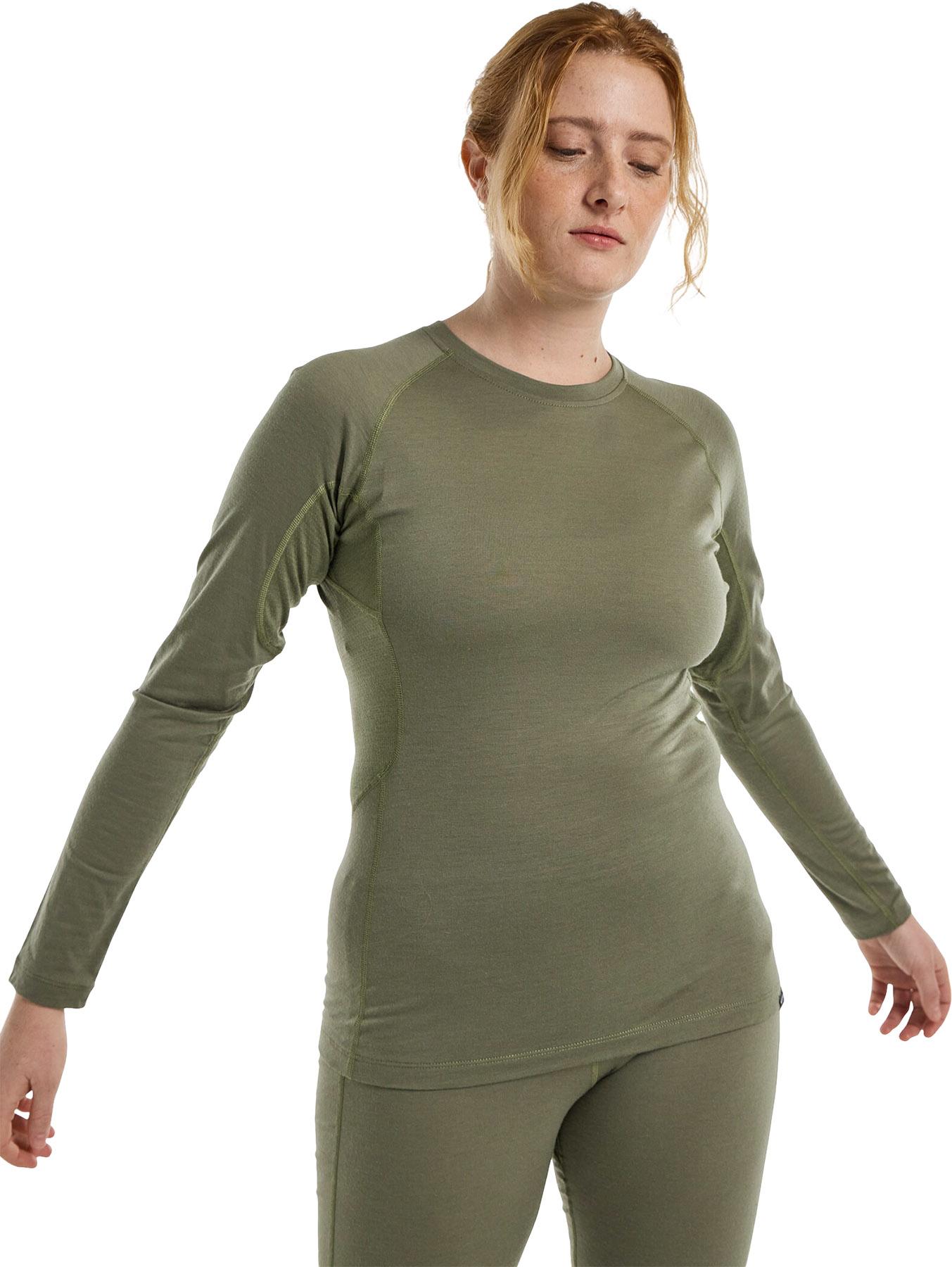 Product gallery image number 3 for product Couche de base pour le haut en mérinos à col rond Phayse - Femme