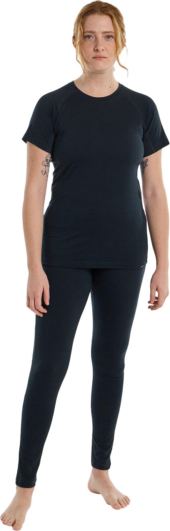 Product gallery image number 2 for product Couche de base pour le haut à manches courtes en mérinos Phayse - Femme 
