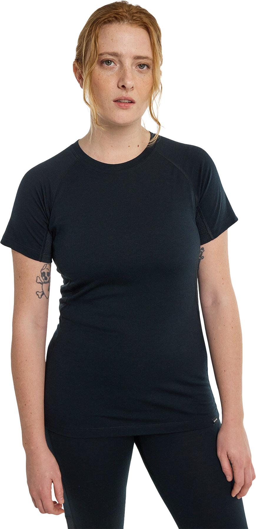 Product gallery image number 4 for product Couche de base pour le haut à manches courtes en mérinos Phayse - Femme 