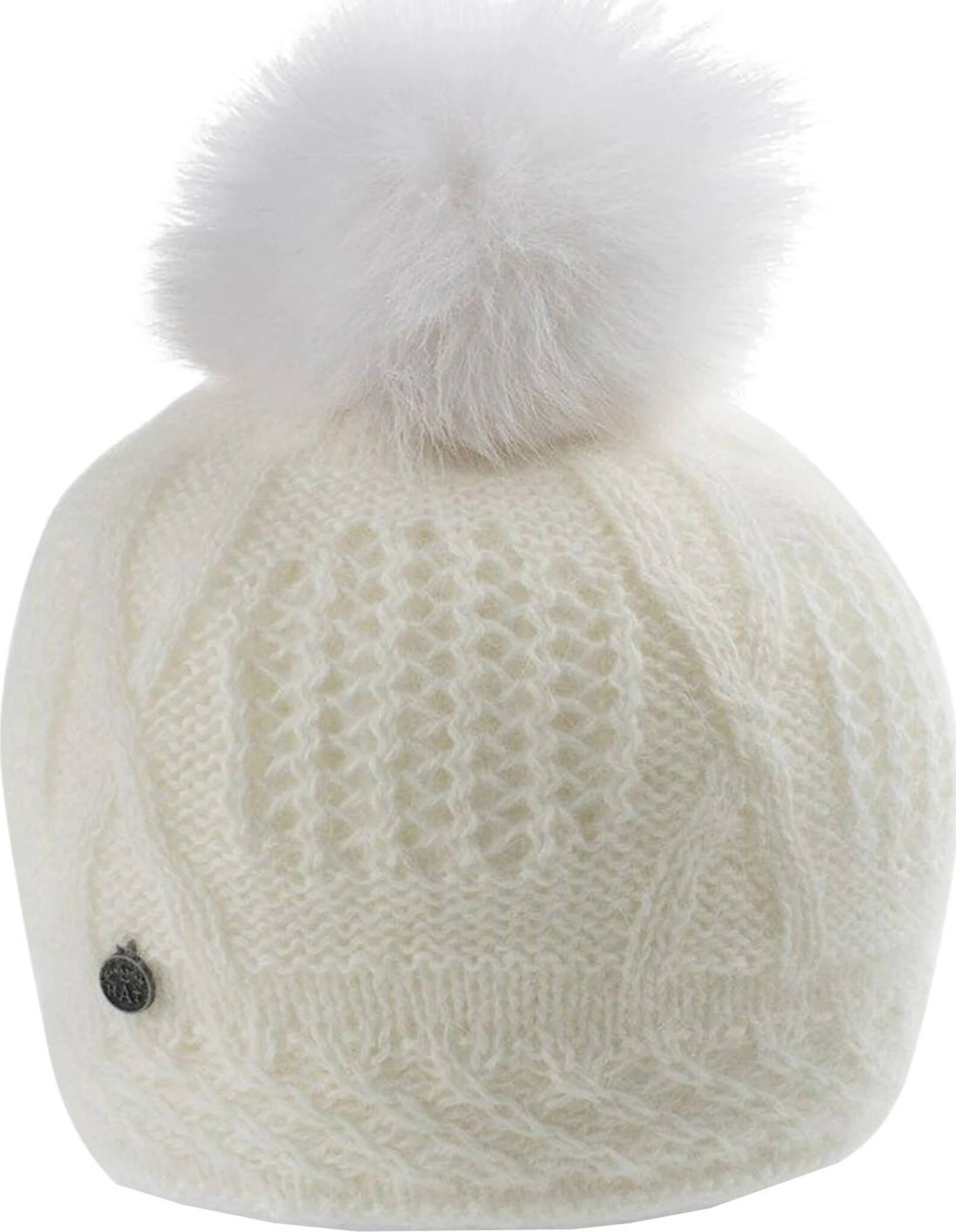 Product gallery image number 1 for product Vale-P Angora Beanie with Upcycled Fur Pom - Women's